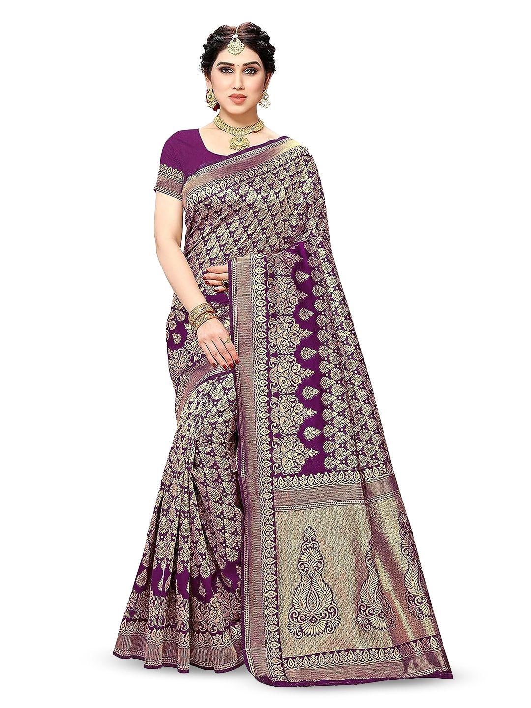 kalini ethnic motifs woven design zari silk cotton banarasi saree