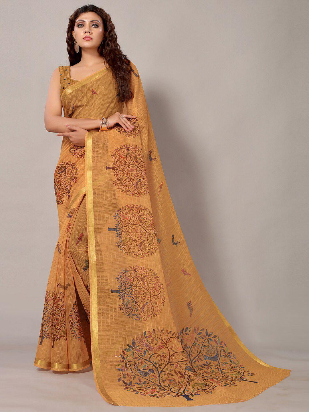 kalini ethnic motifs zari art silk saree