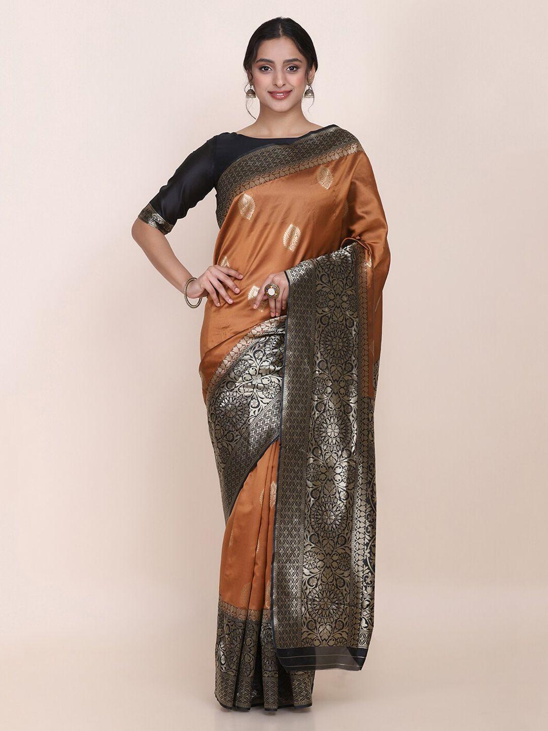 kalini ethnic motifs zari silk blend saree
