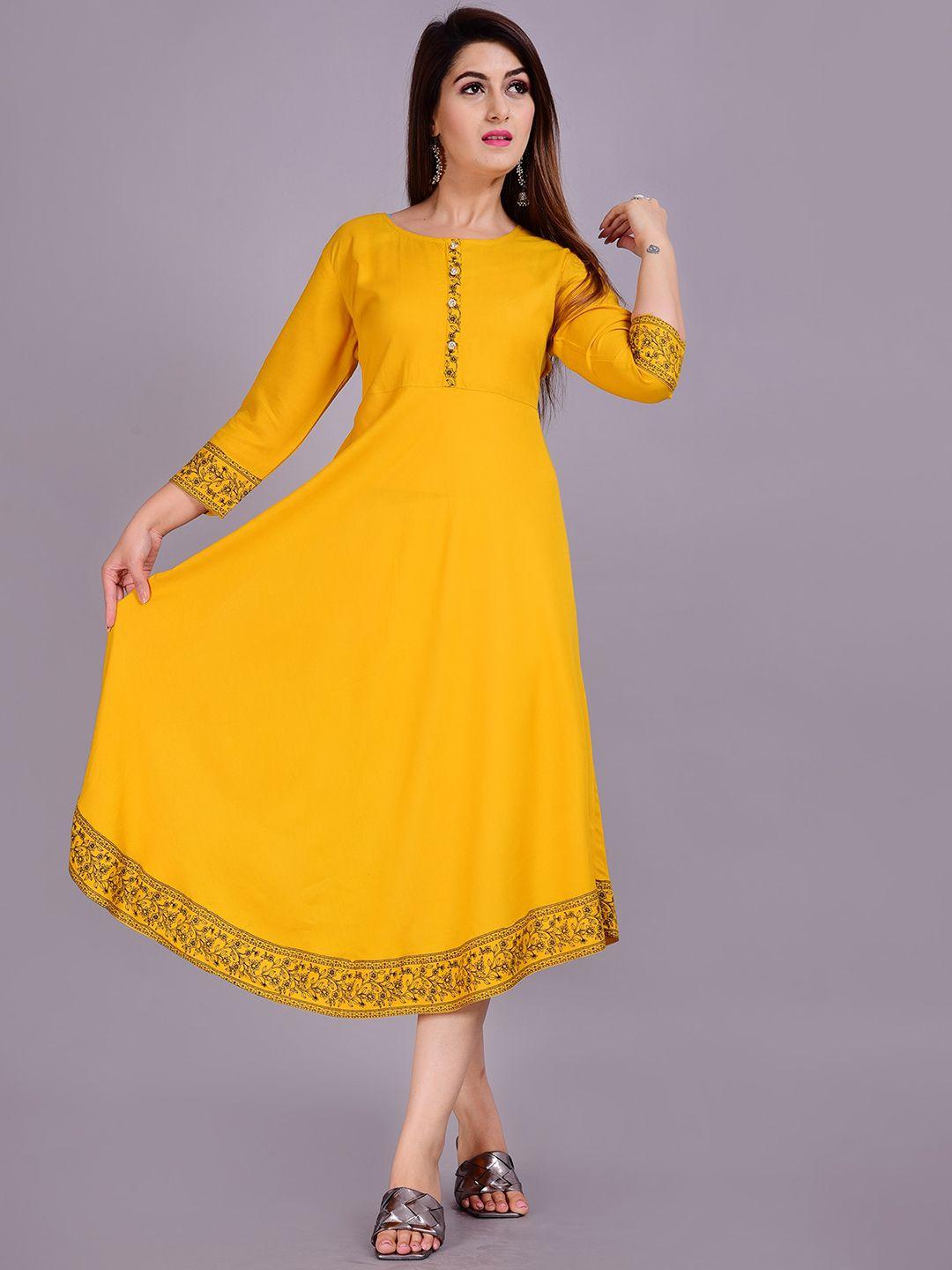 kalini fit and flare ethnic dress