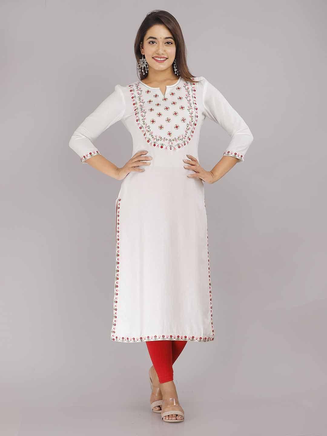 kalini floral embroidered kurta