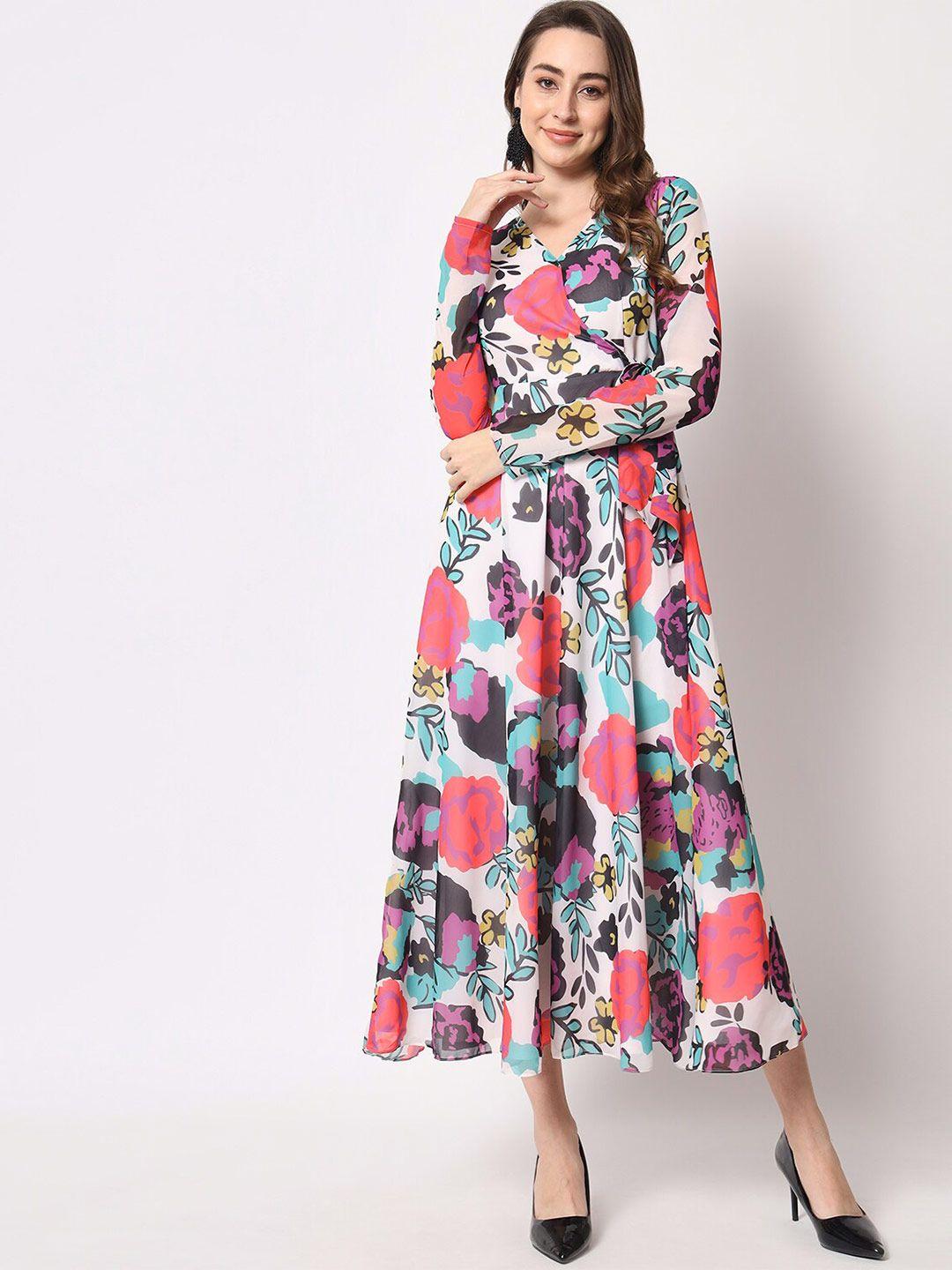 kalini floral georgette maxi dress