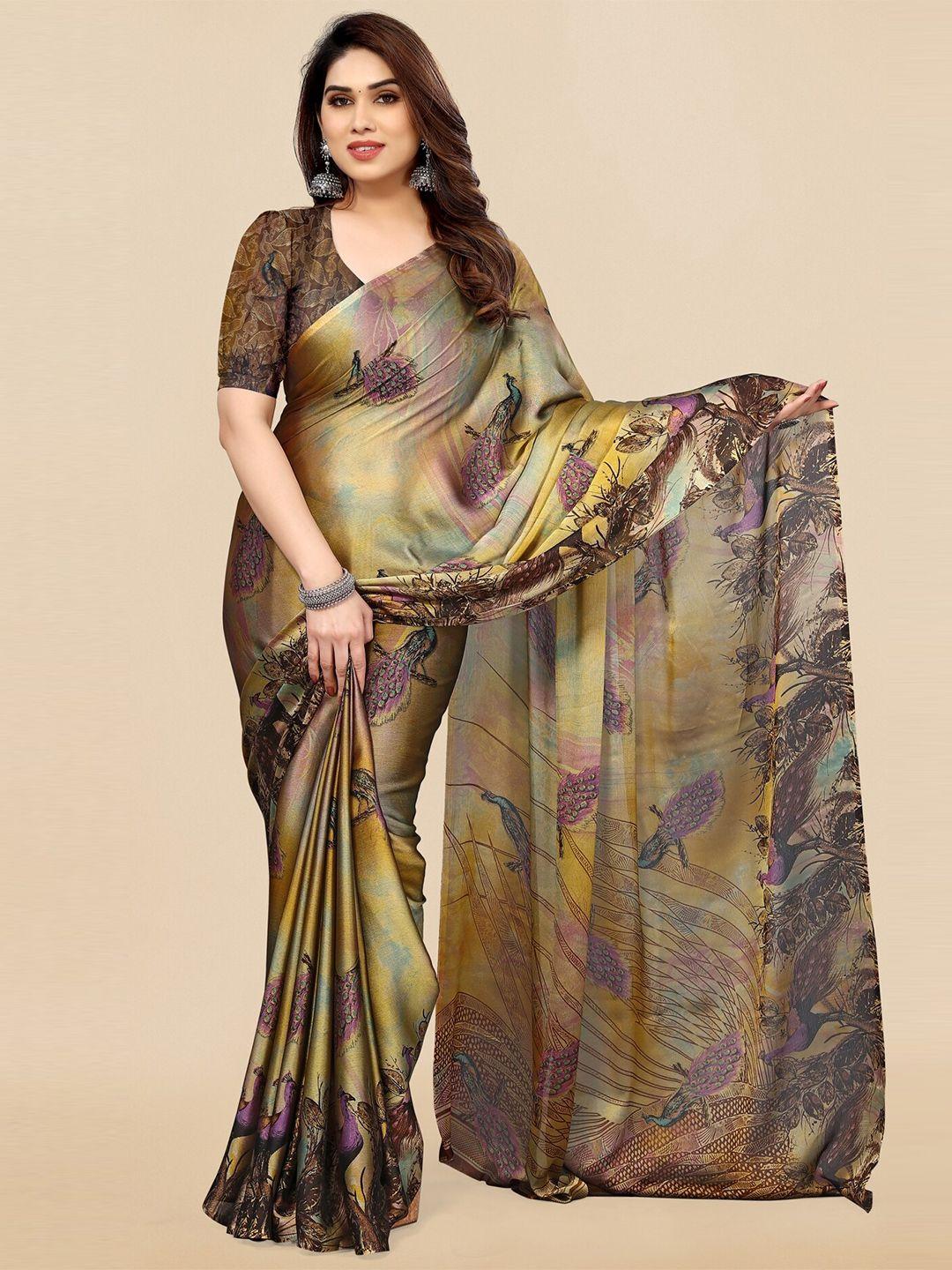 kalini floral printed  saree