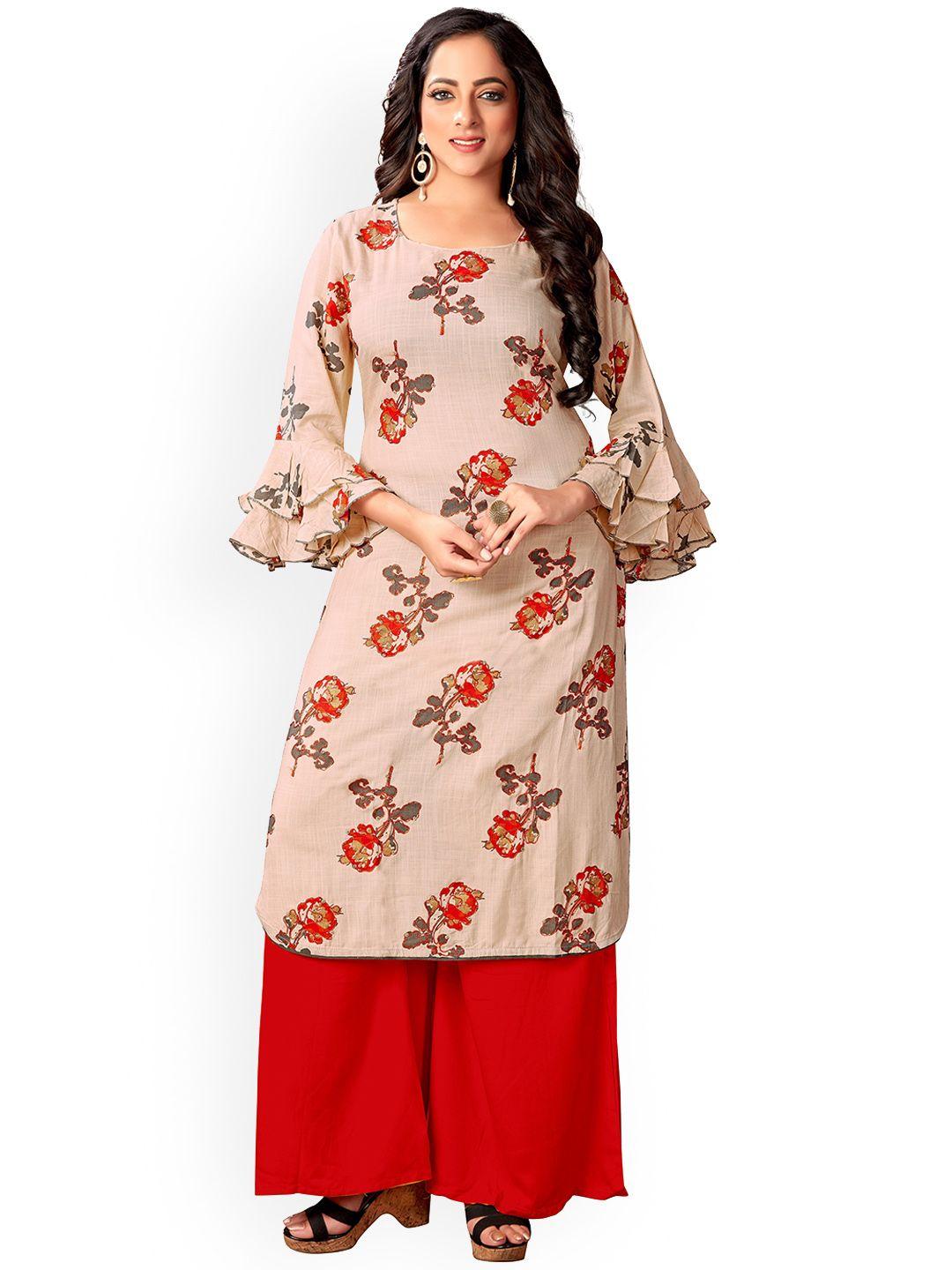 kalini floral printed a-line kurta