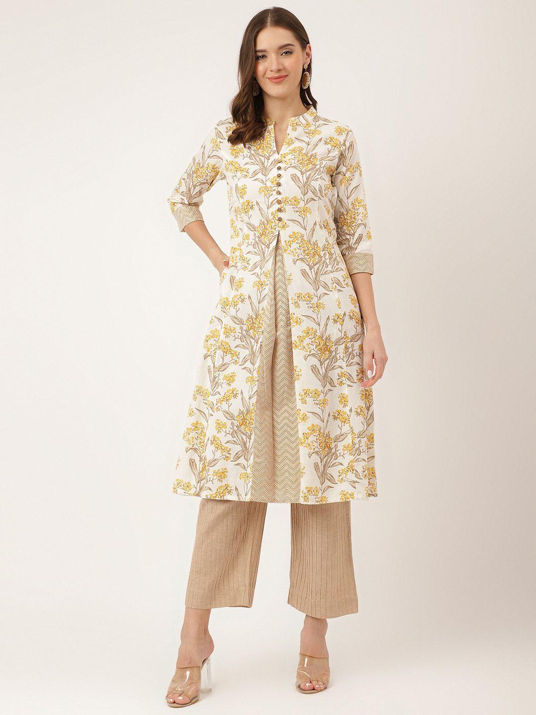 kalini floral printed a-line kurta