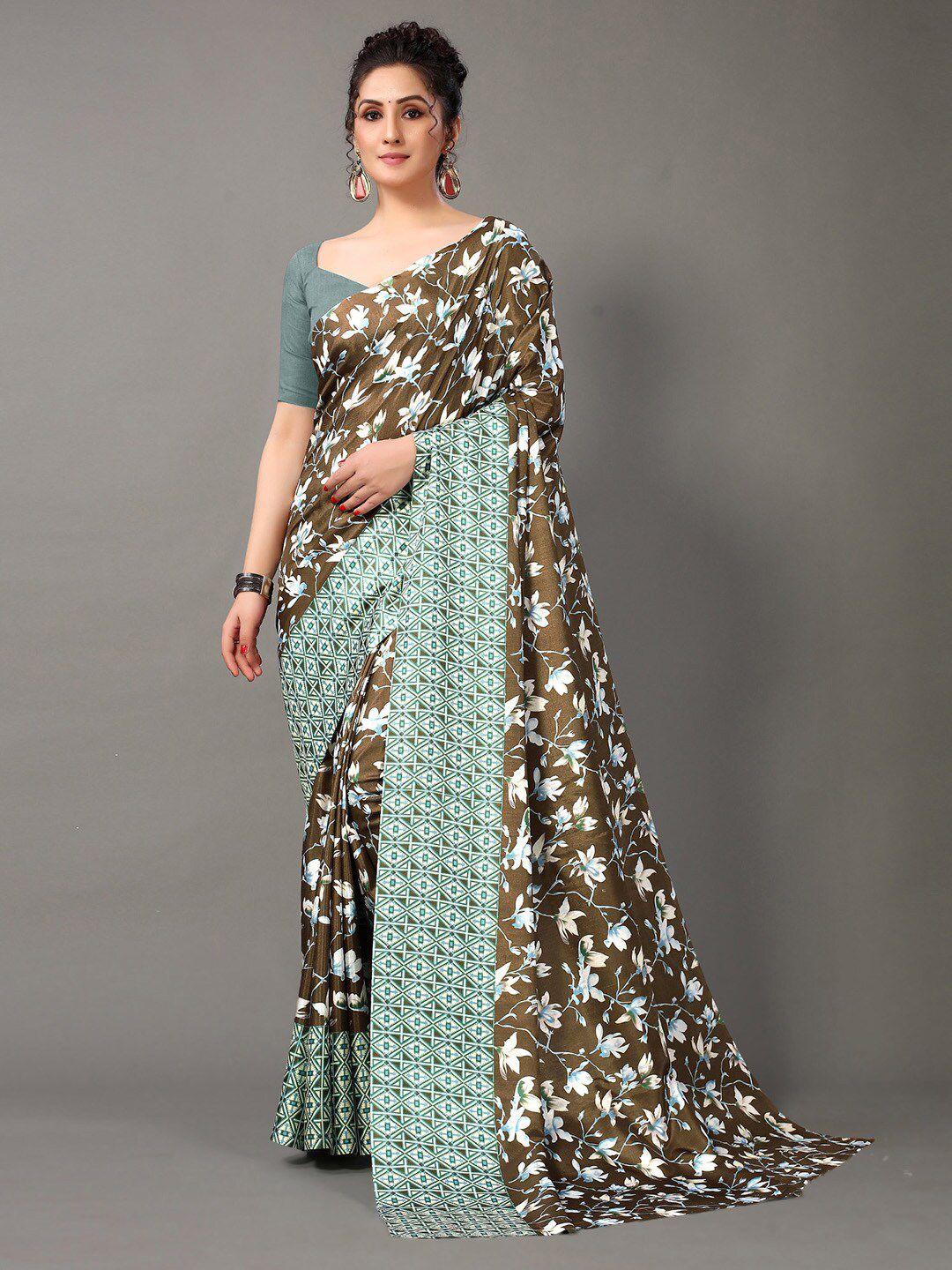 kalini floral printed boarder saree