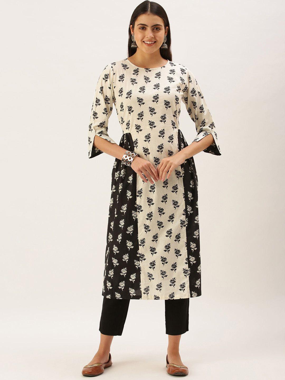 kalini floral printed cotton a-line kurta