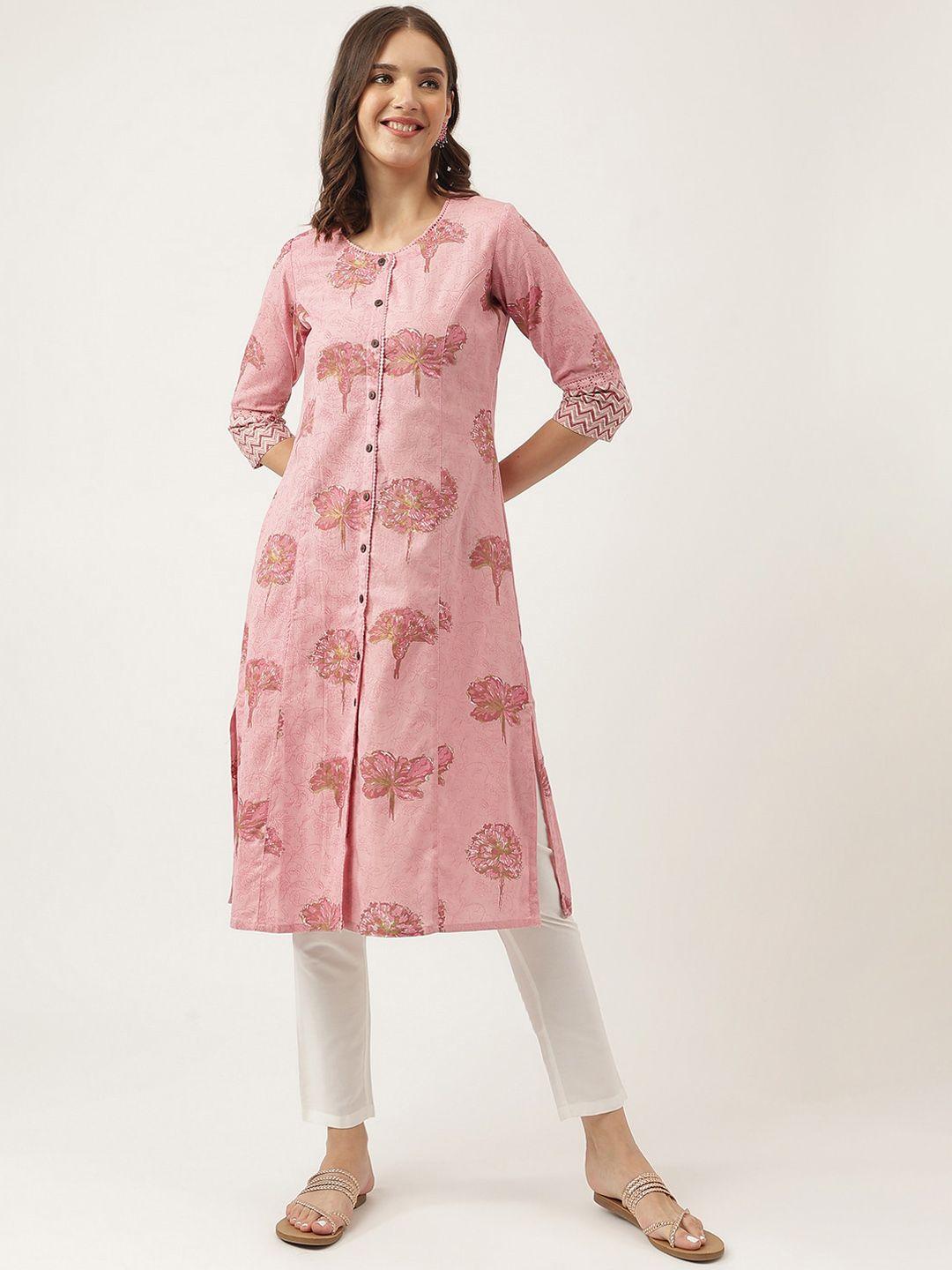 kalini floral printed cotton a-line kurta