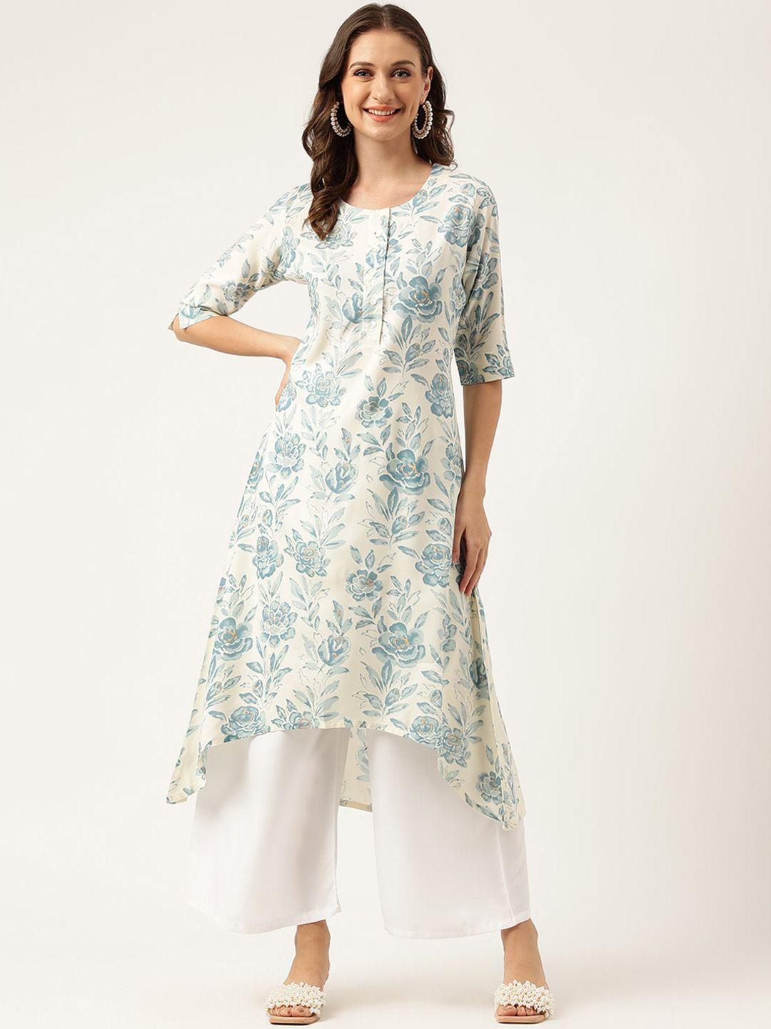 kalini floral printed cotton a-line kurta