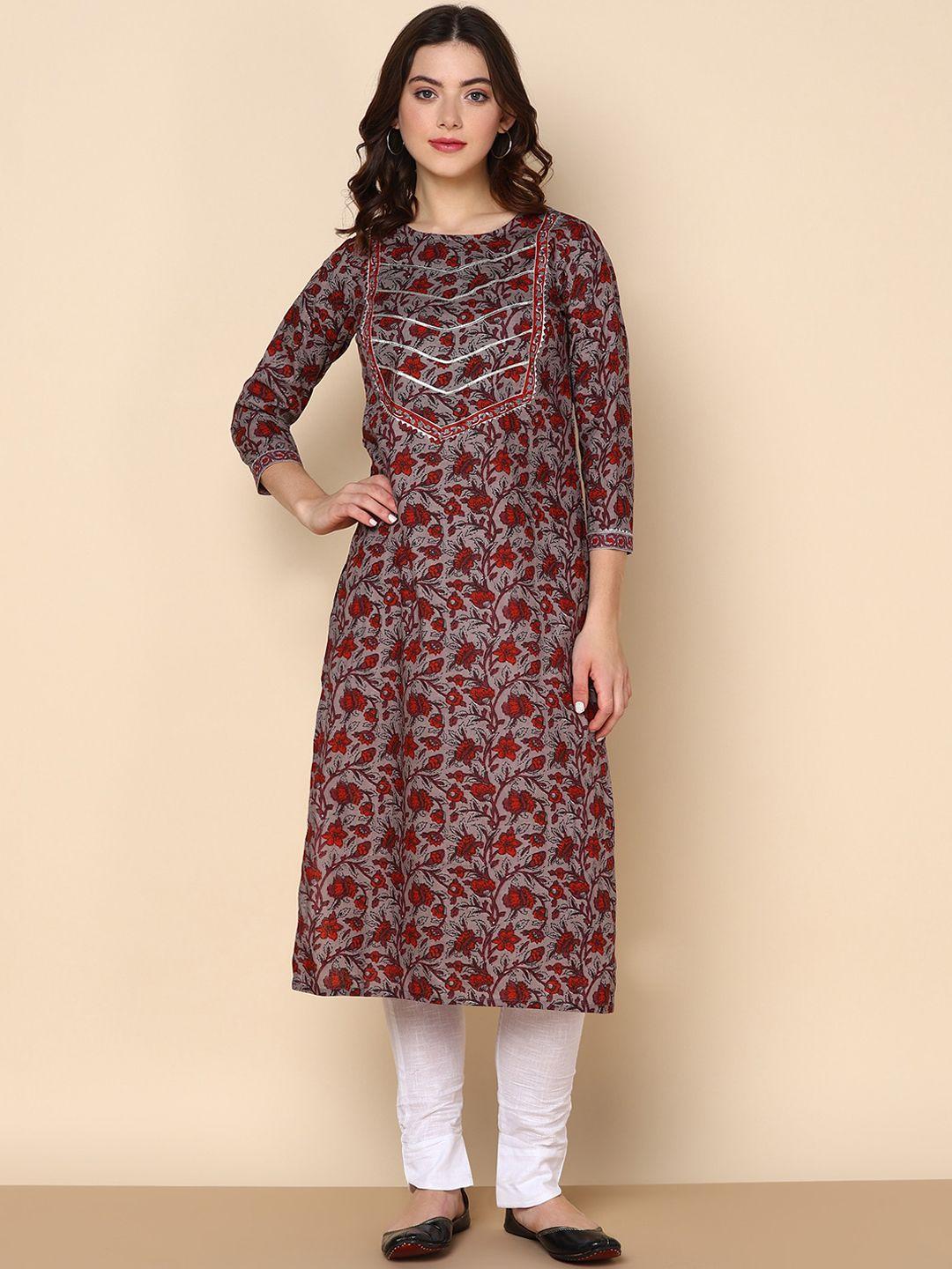 kalini floral printed kurta