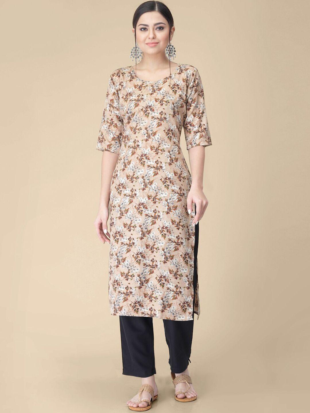 kalini floral printed regular kurta with trousers