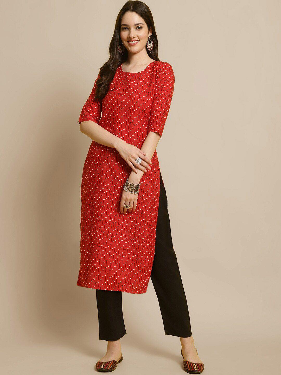 kalini floral printed regular kurta with trousers