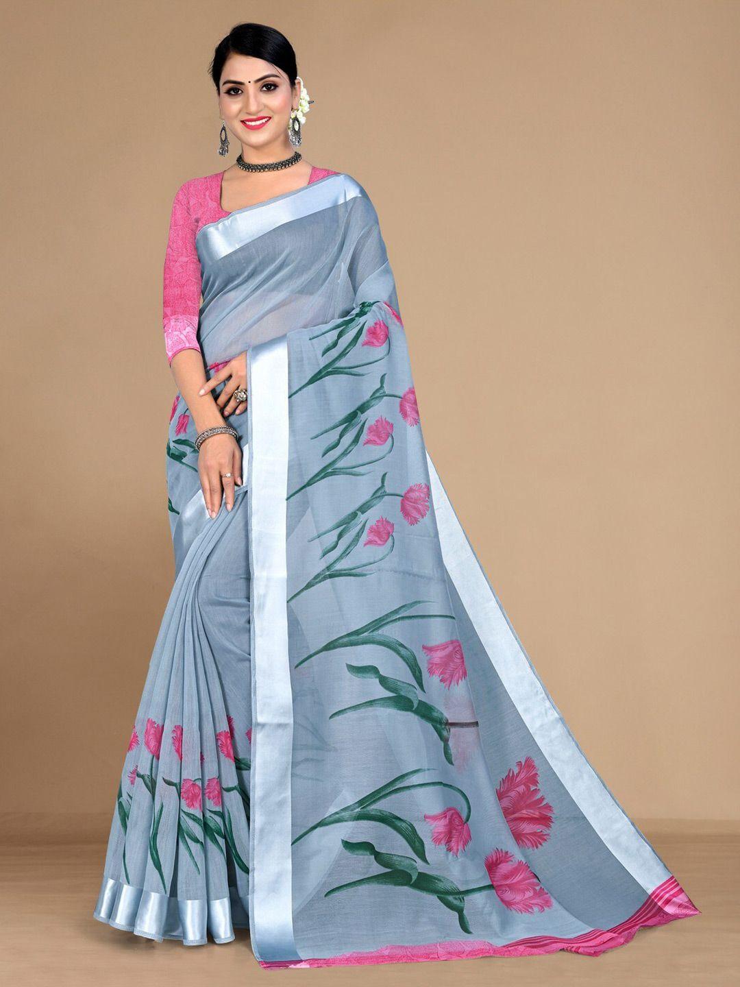 kalini floral printed saree