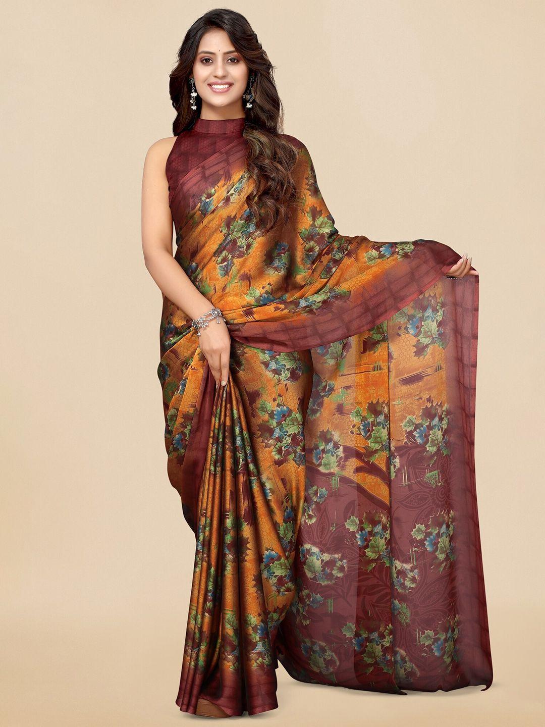 kalini floral printed saree