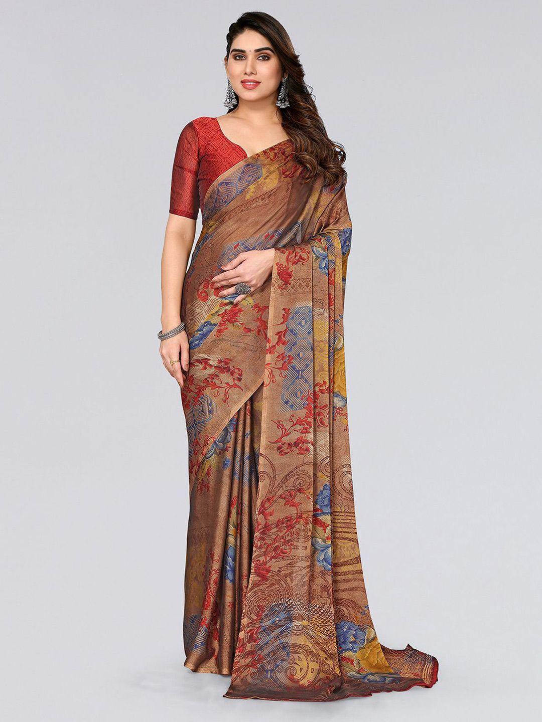 kalini floral printed saree