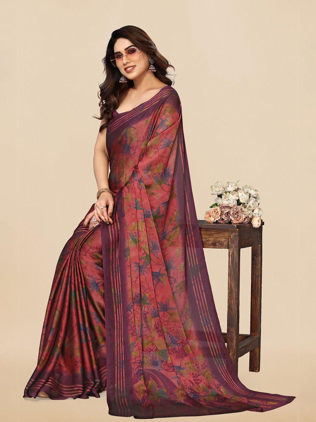 kalini floral printed saree