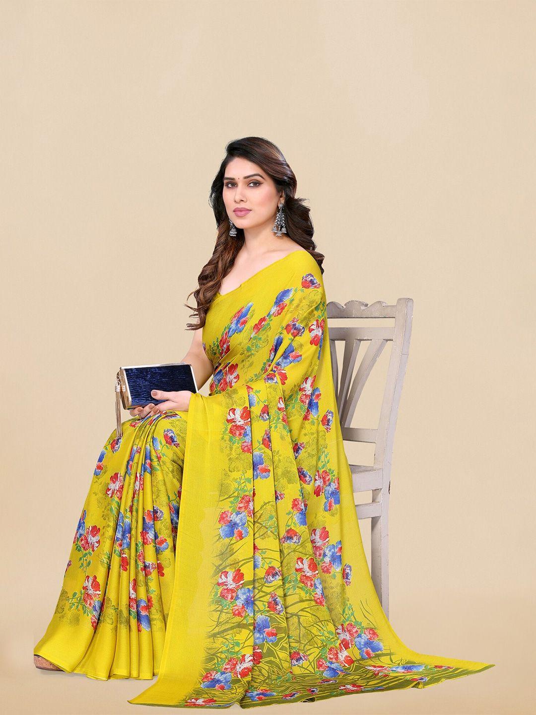 kalini floral printed saree