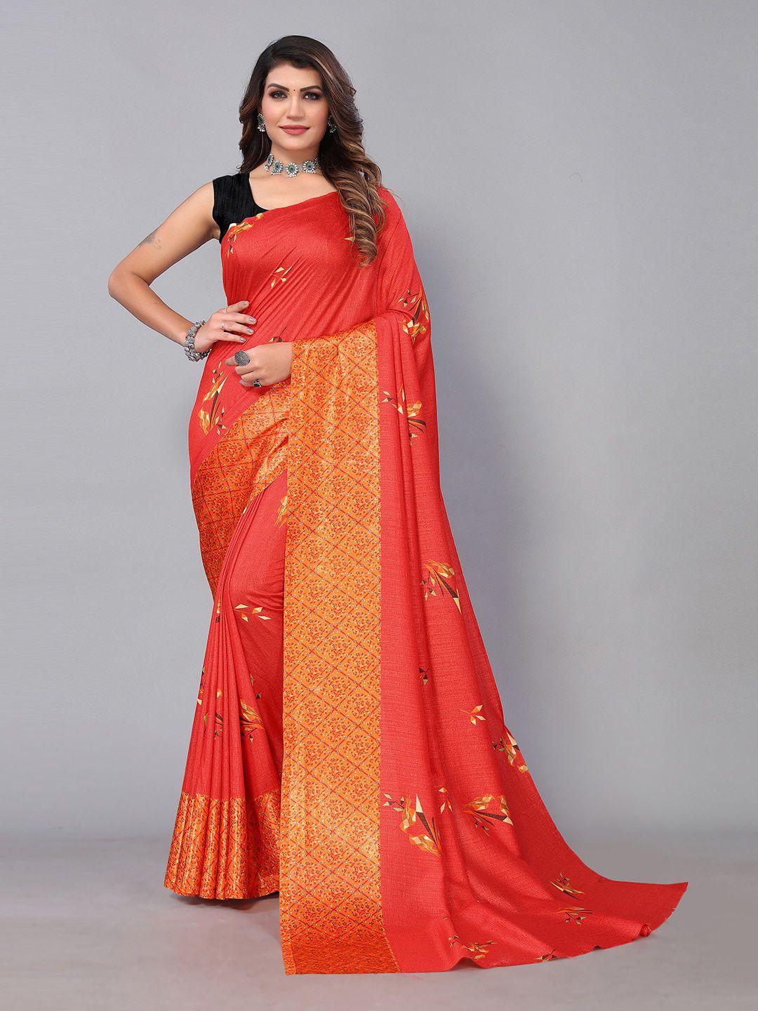 kalini floral printed saree