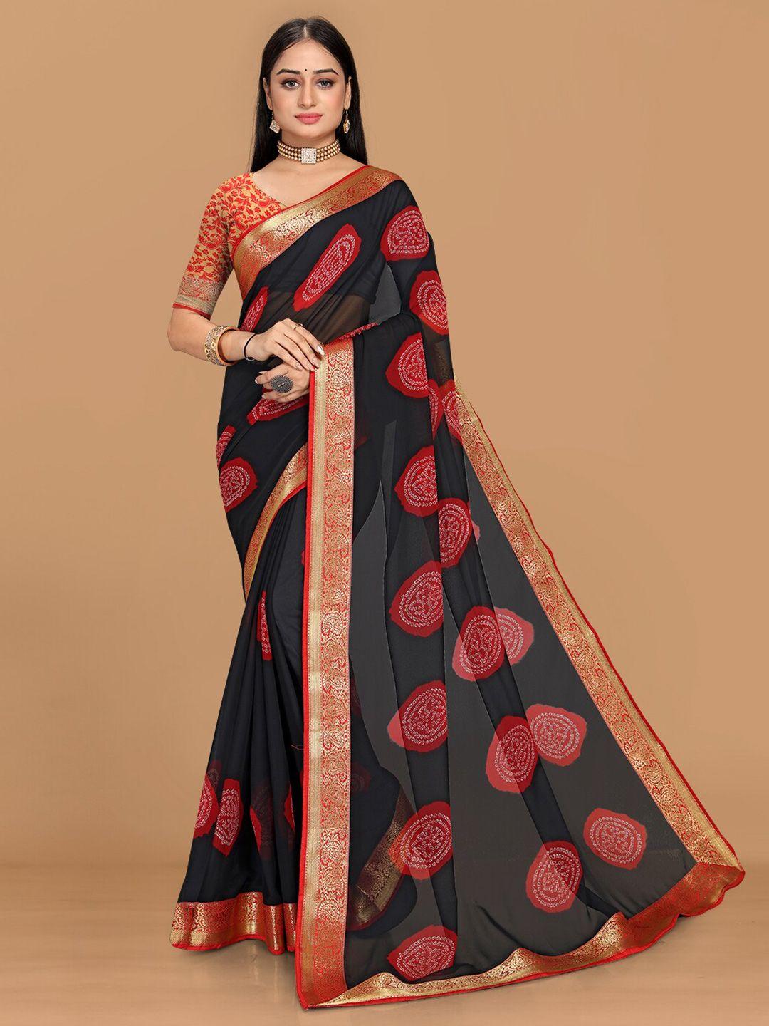 kalini floral zari pure georgette saree