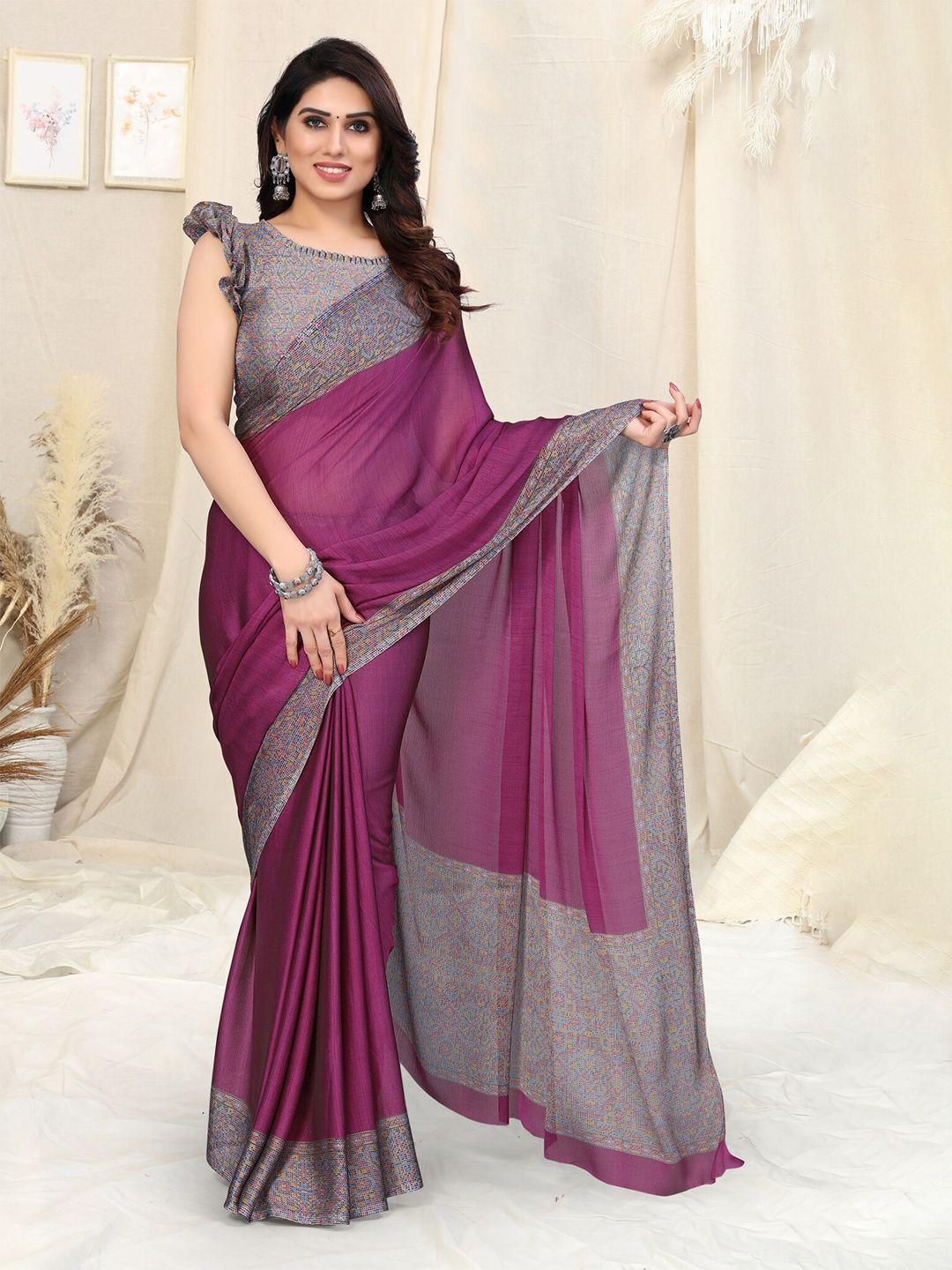 kalini geometric printed bordered saree