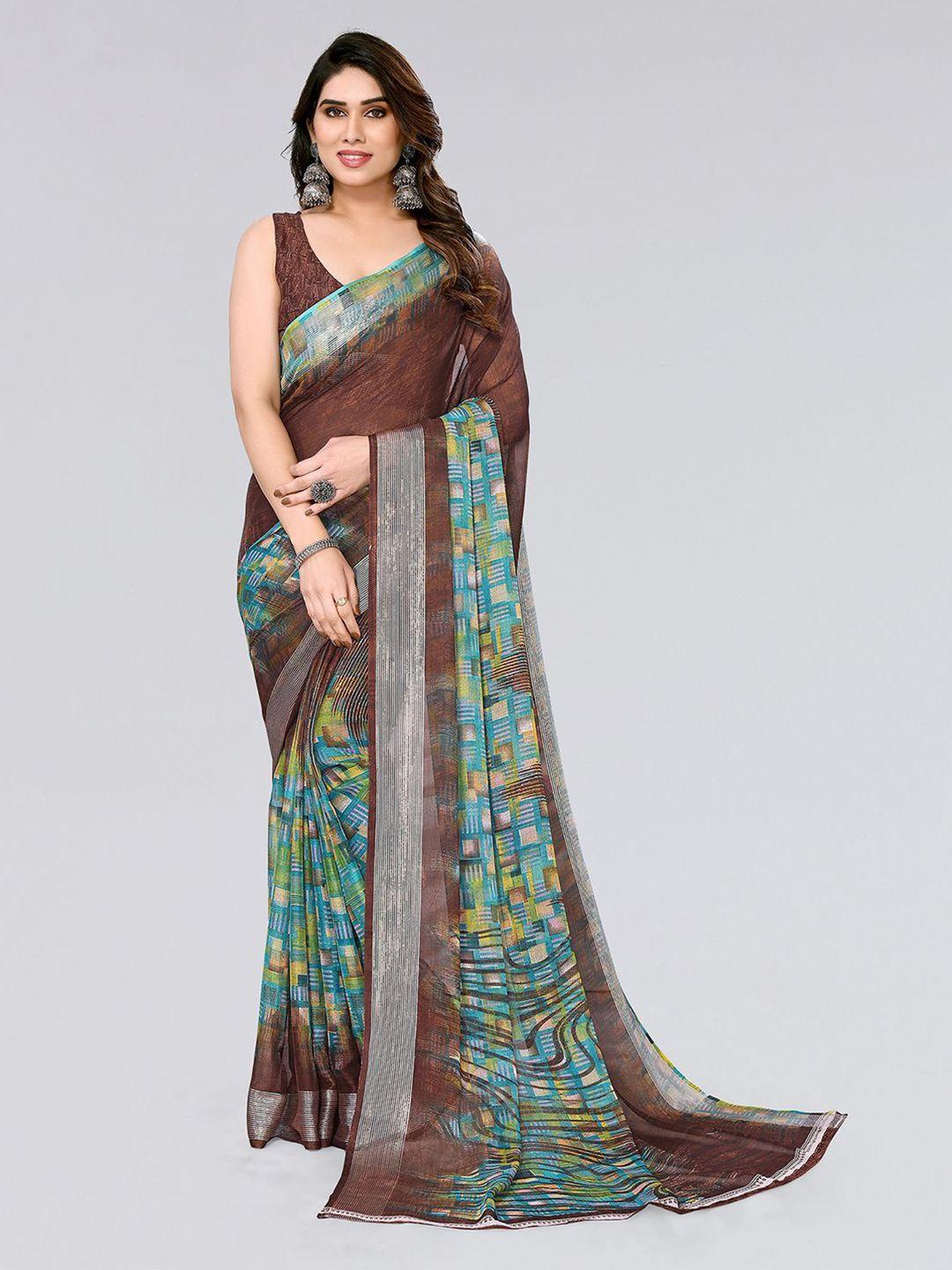 kalini geometric printed saree