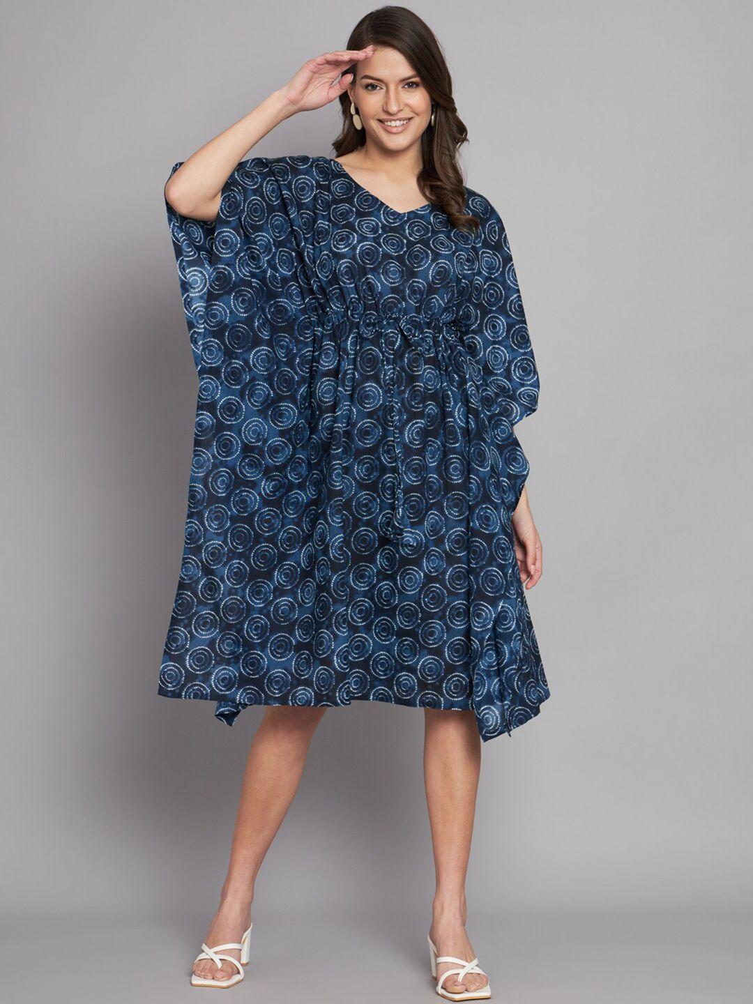 kalini kaftan flared sleeve dress