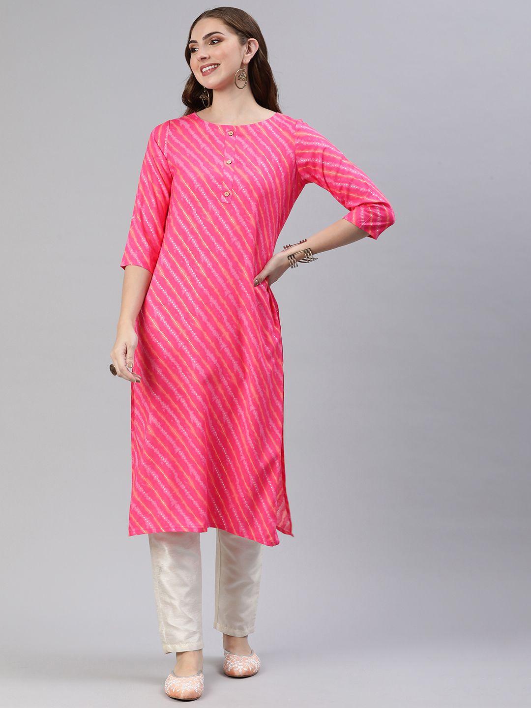 kalini leheriya foil printed kurta