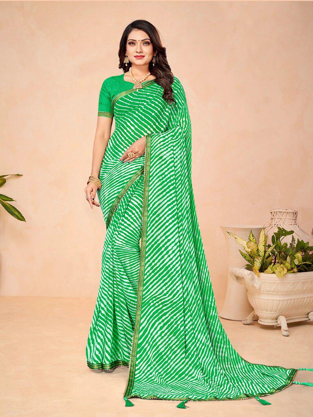 kalini leheriya printed embellished pure chiffon saree