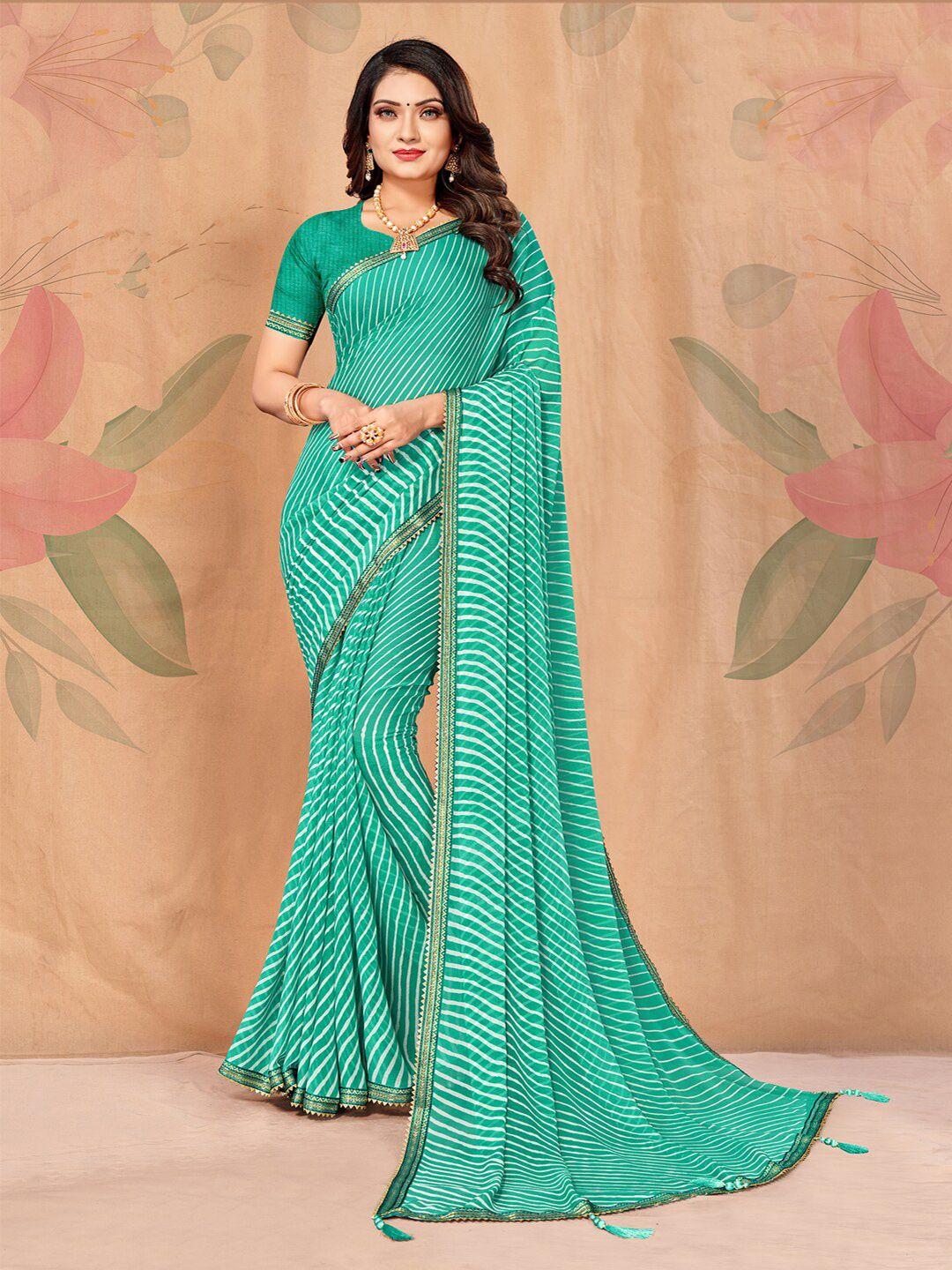kalini leheriya printed embellished pure chiffon saree