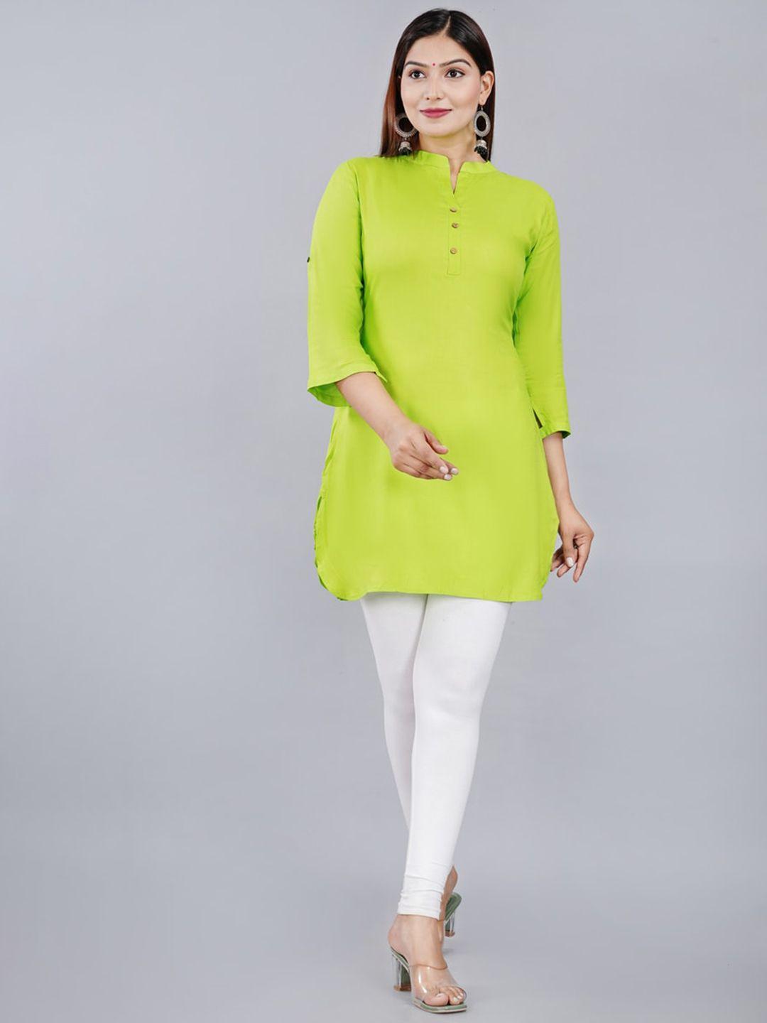 kalini mandarin collar straight kurti