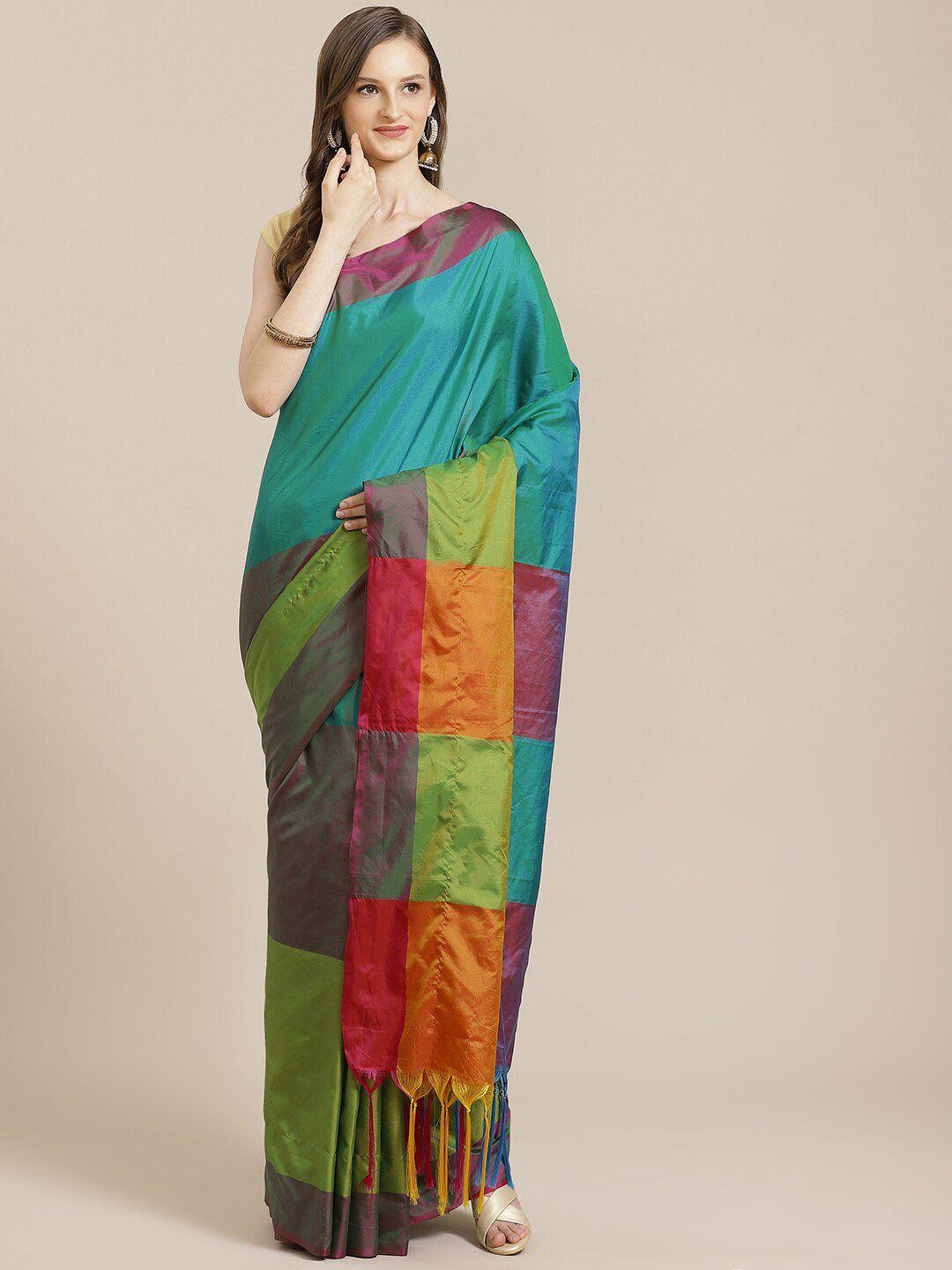 kalini multicoloured abstract saree