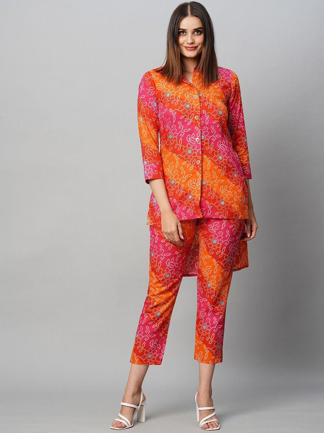 kalini neofaa printed shirt with palazzos