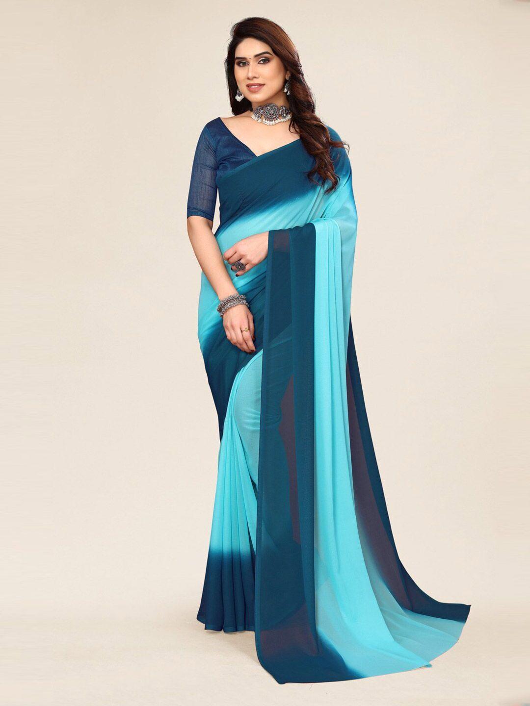 kalini ombre dyed pure georgette saree