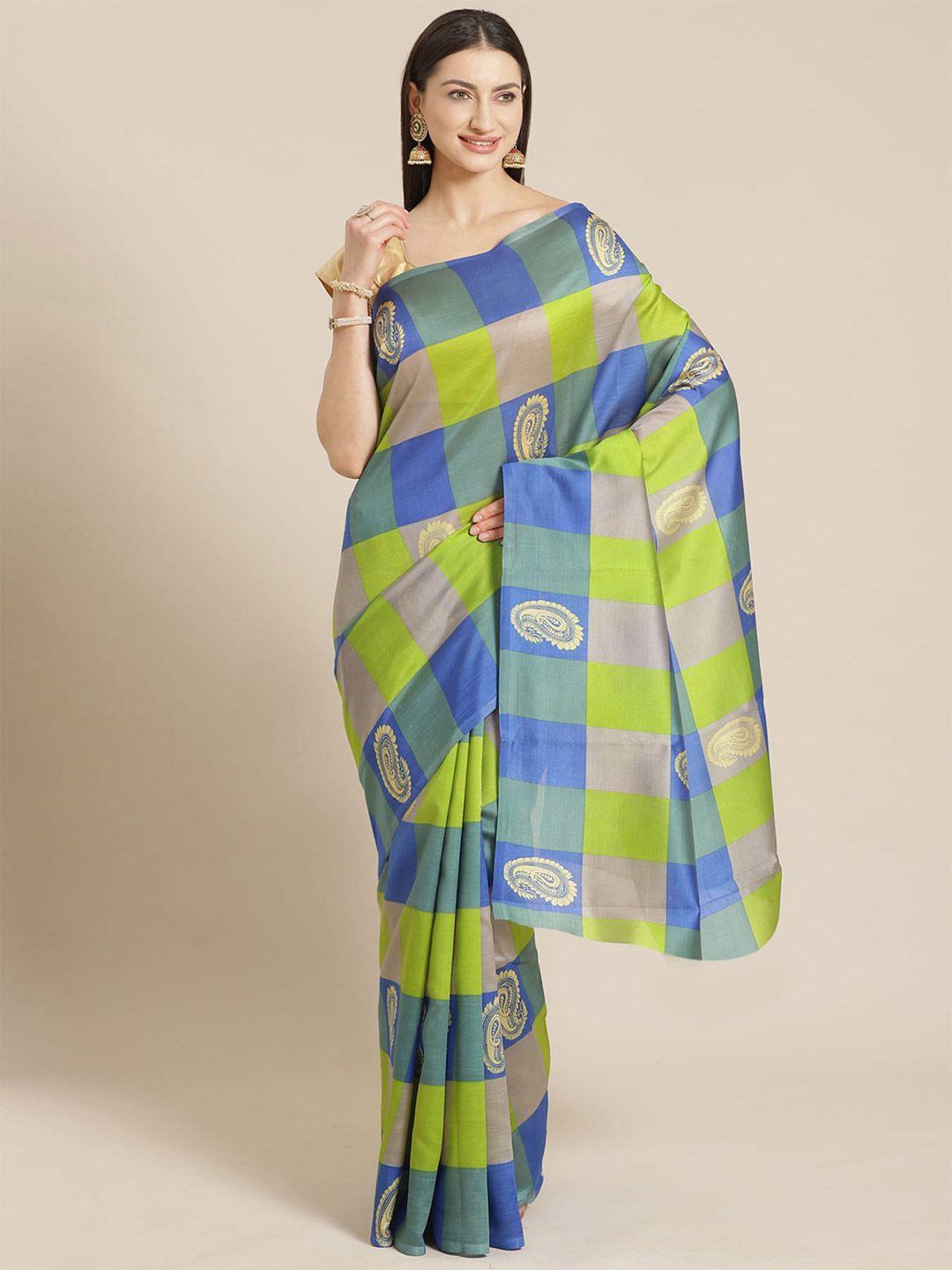 kalini paisley printed art silk saree