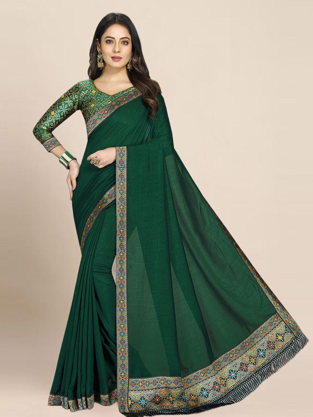 kalini poly georgette khadi saree with woven design border