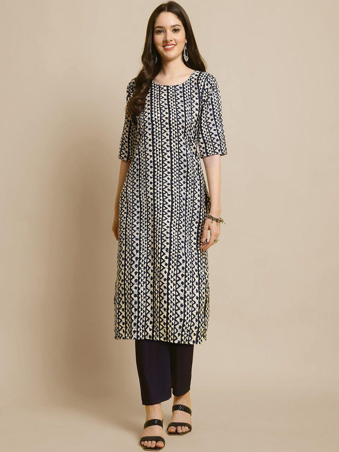 kalini printed kurta with trousers