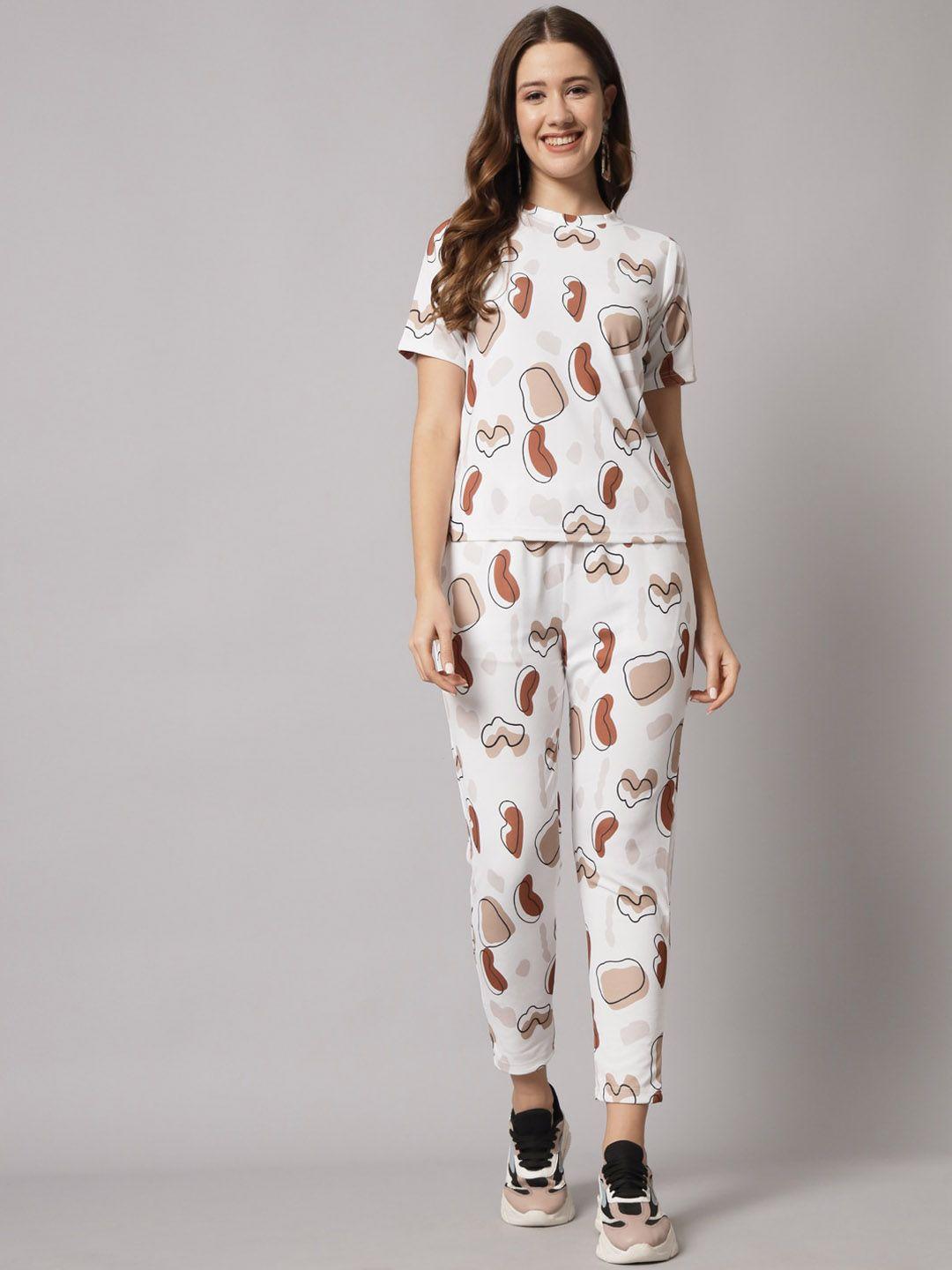 kalini printed t-shirt with trousers