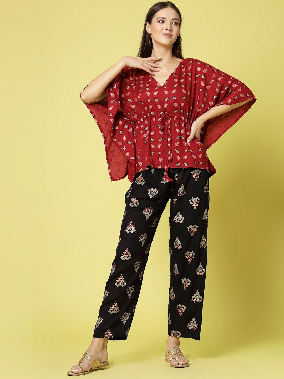 kalini printed top with palazzos co-ords
