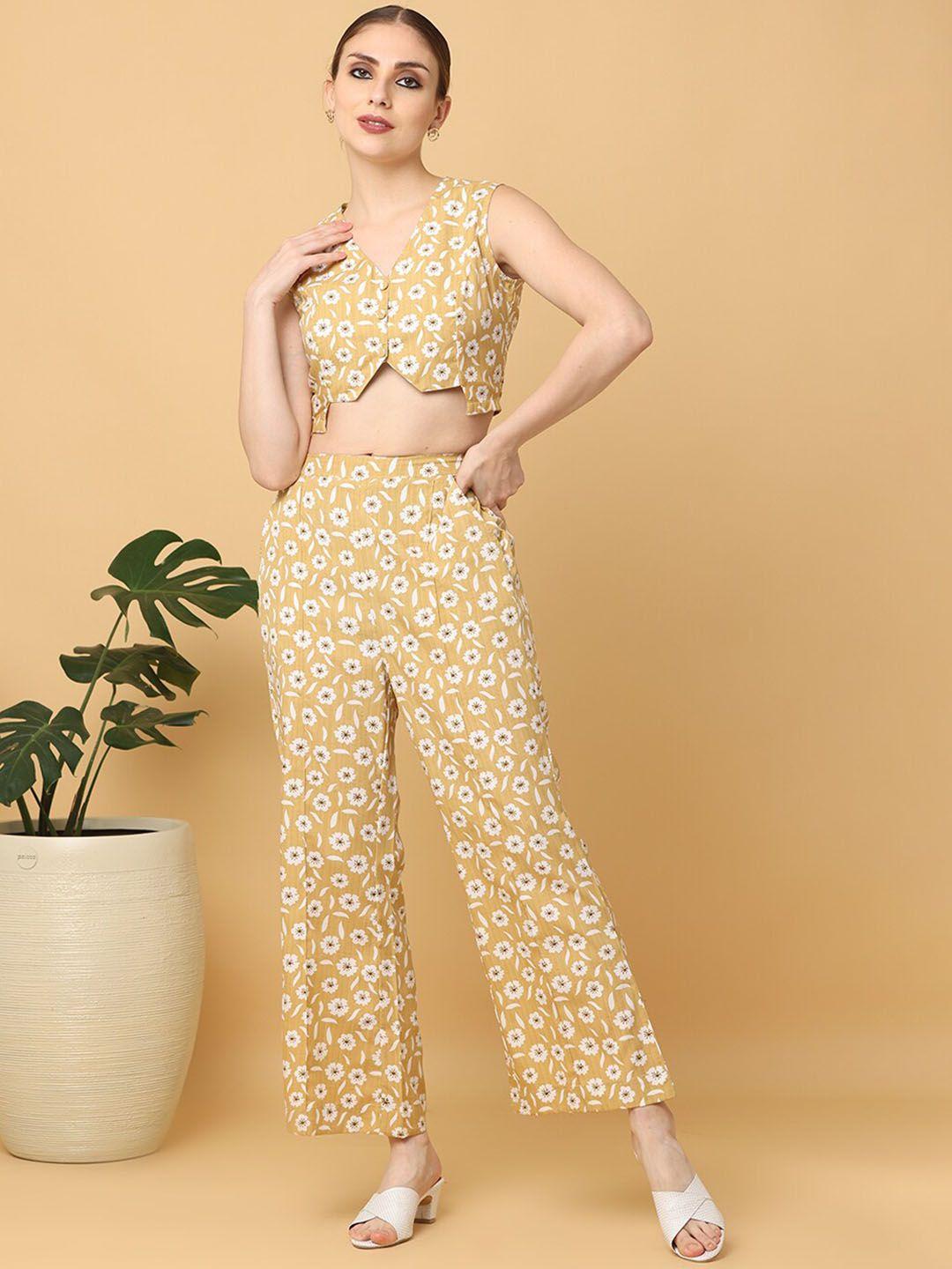 kalini printed top with trousers co-ords