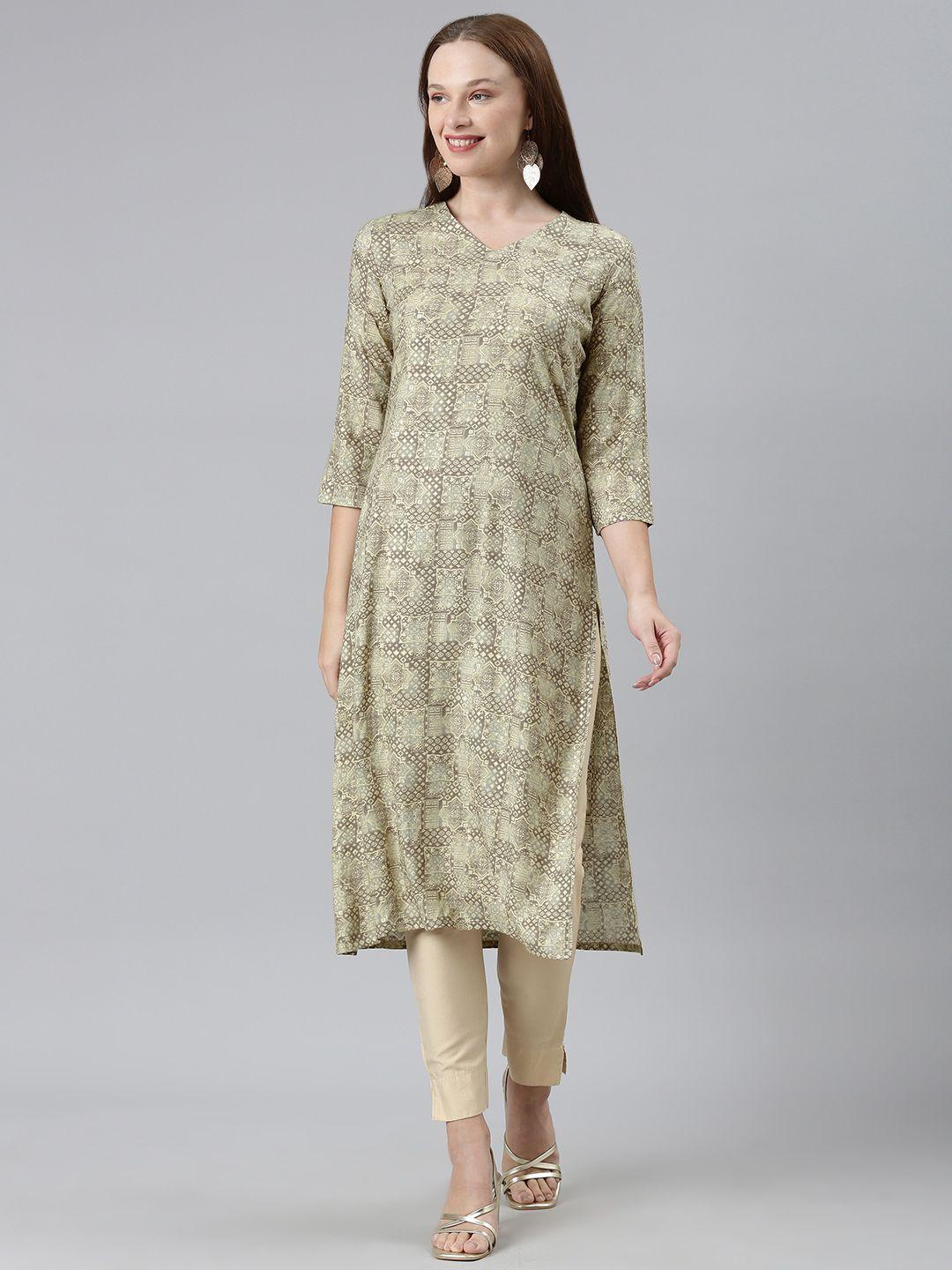 kalini round neck kurta