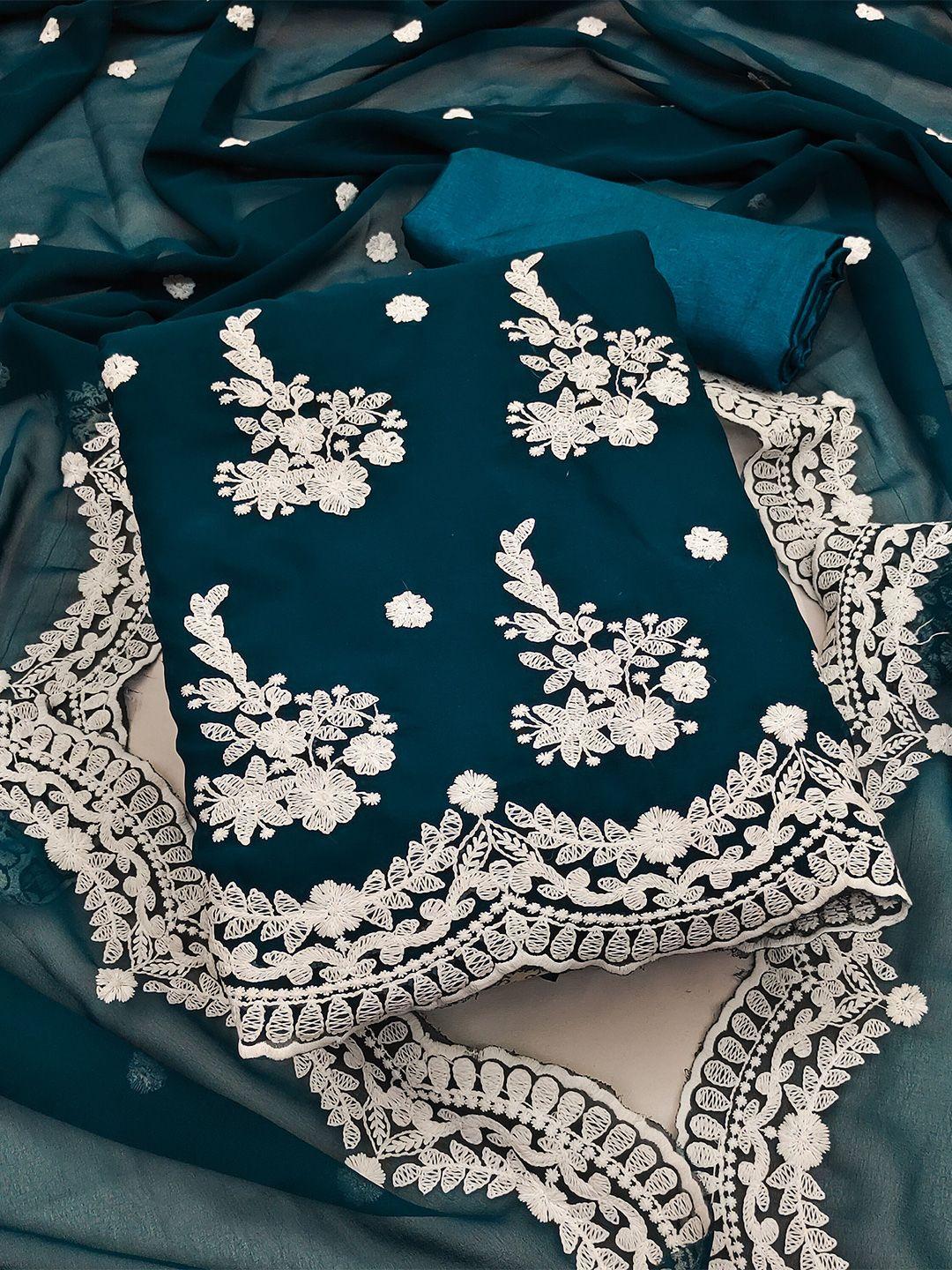 kalini silk georgette unstitched dress material