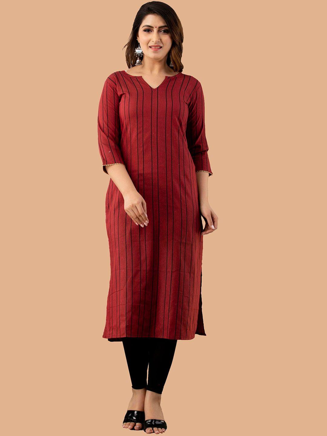 kalini striped gotta patti handloom cotton kurta