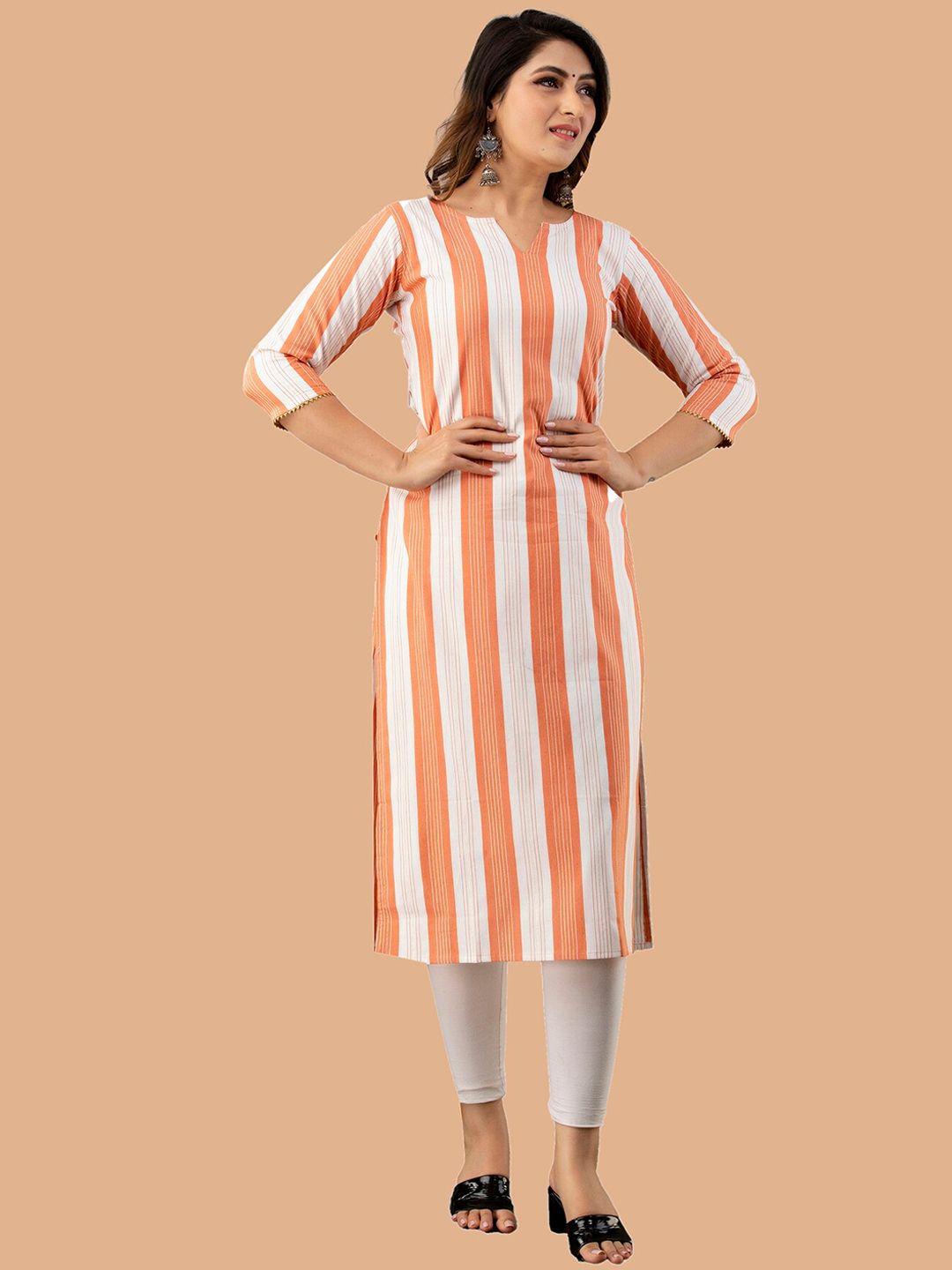 kalini striped gotta patti pastels handloom cotton kurta