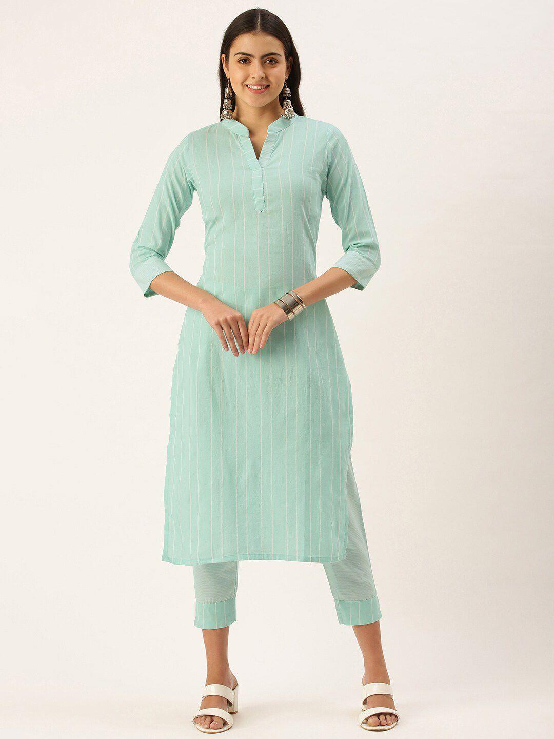 kalini striped regular kurta with trousers