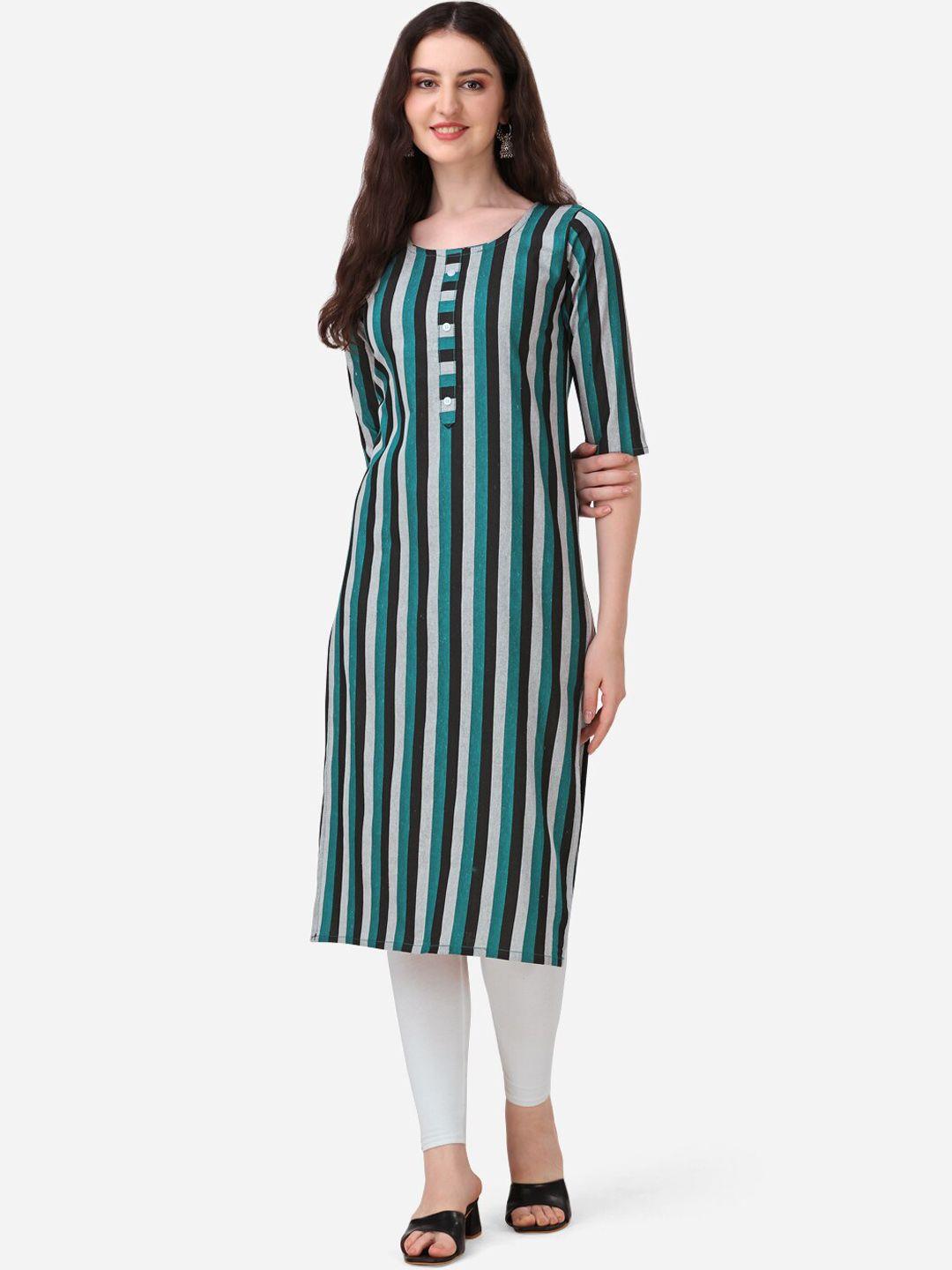 kalini striped straight cotton kurta