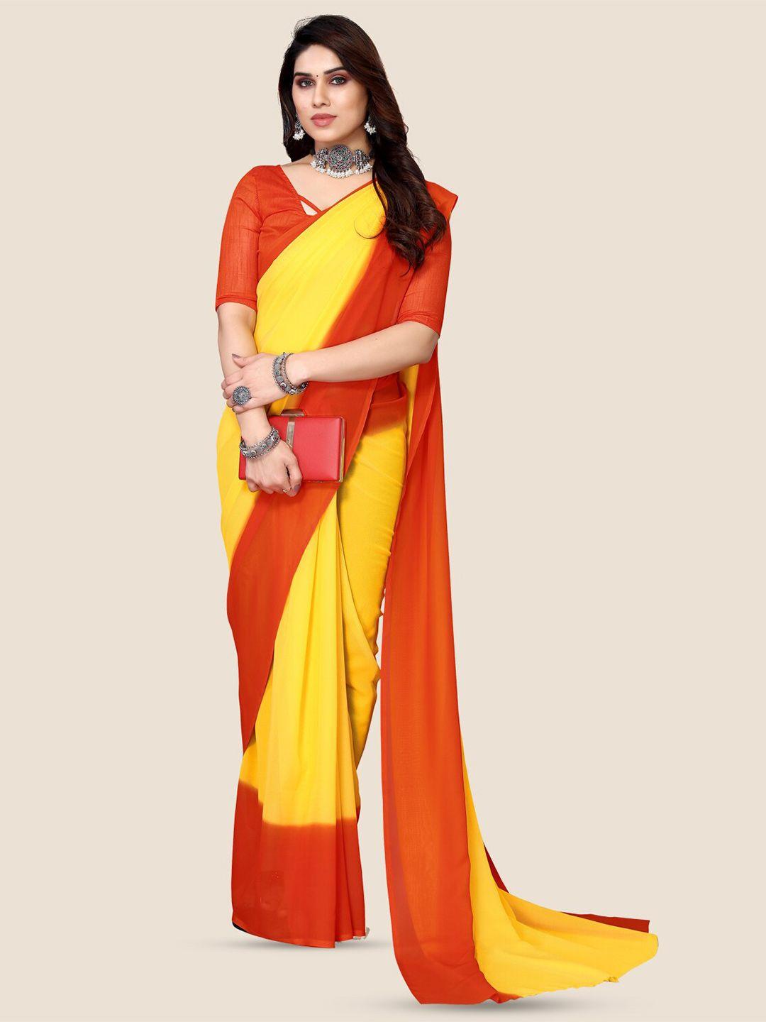 kalini tie & dye satin saree