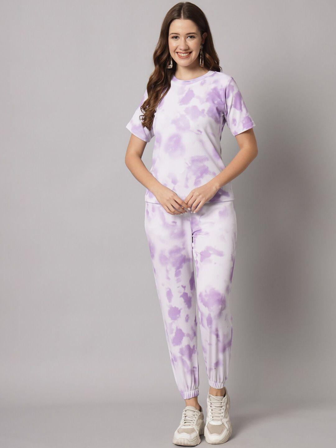 kalini tie and dye t-shirt with joggers