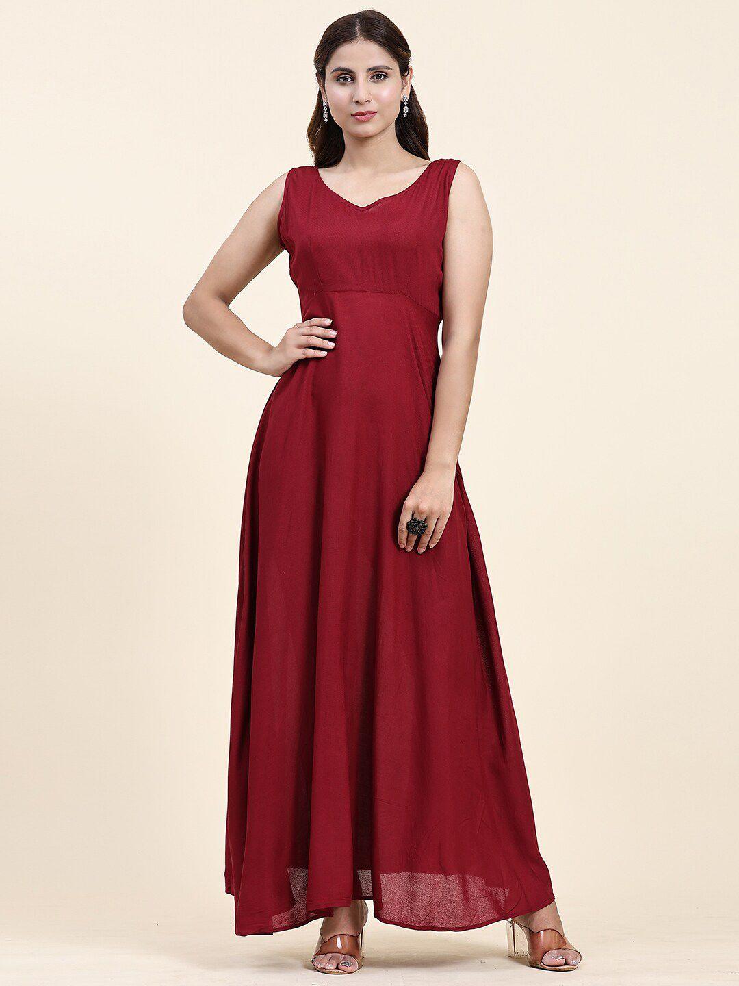 kalini v neck maxi dress