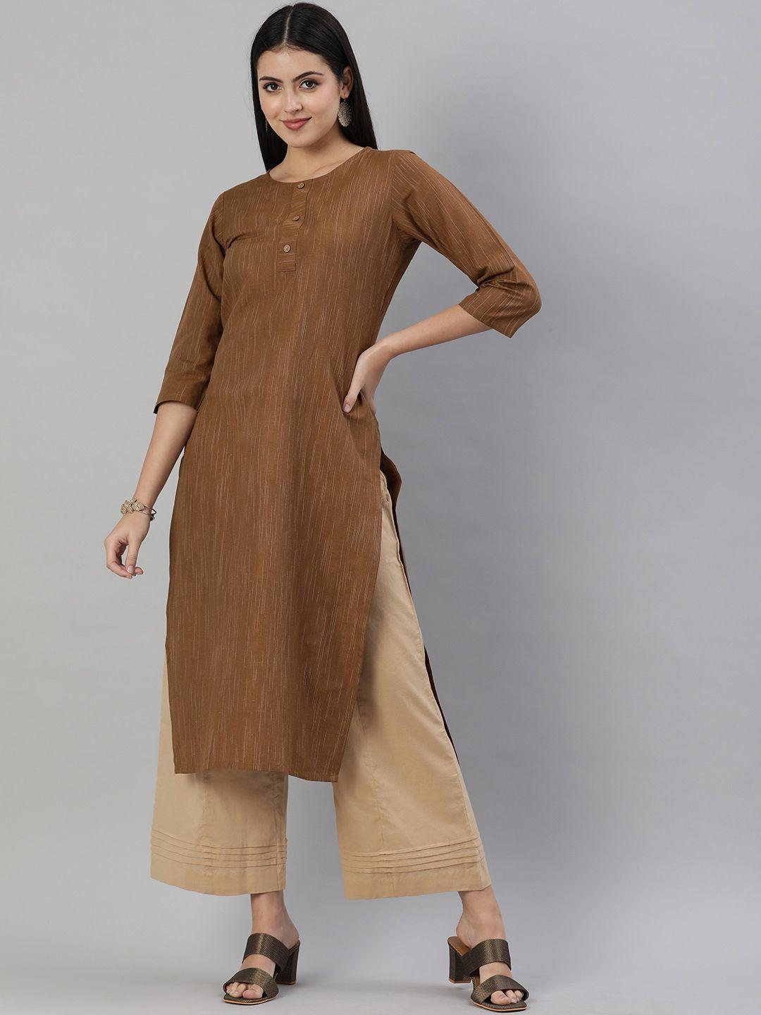 kalini women brown kurta