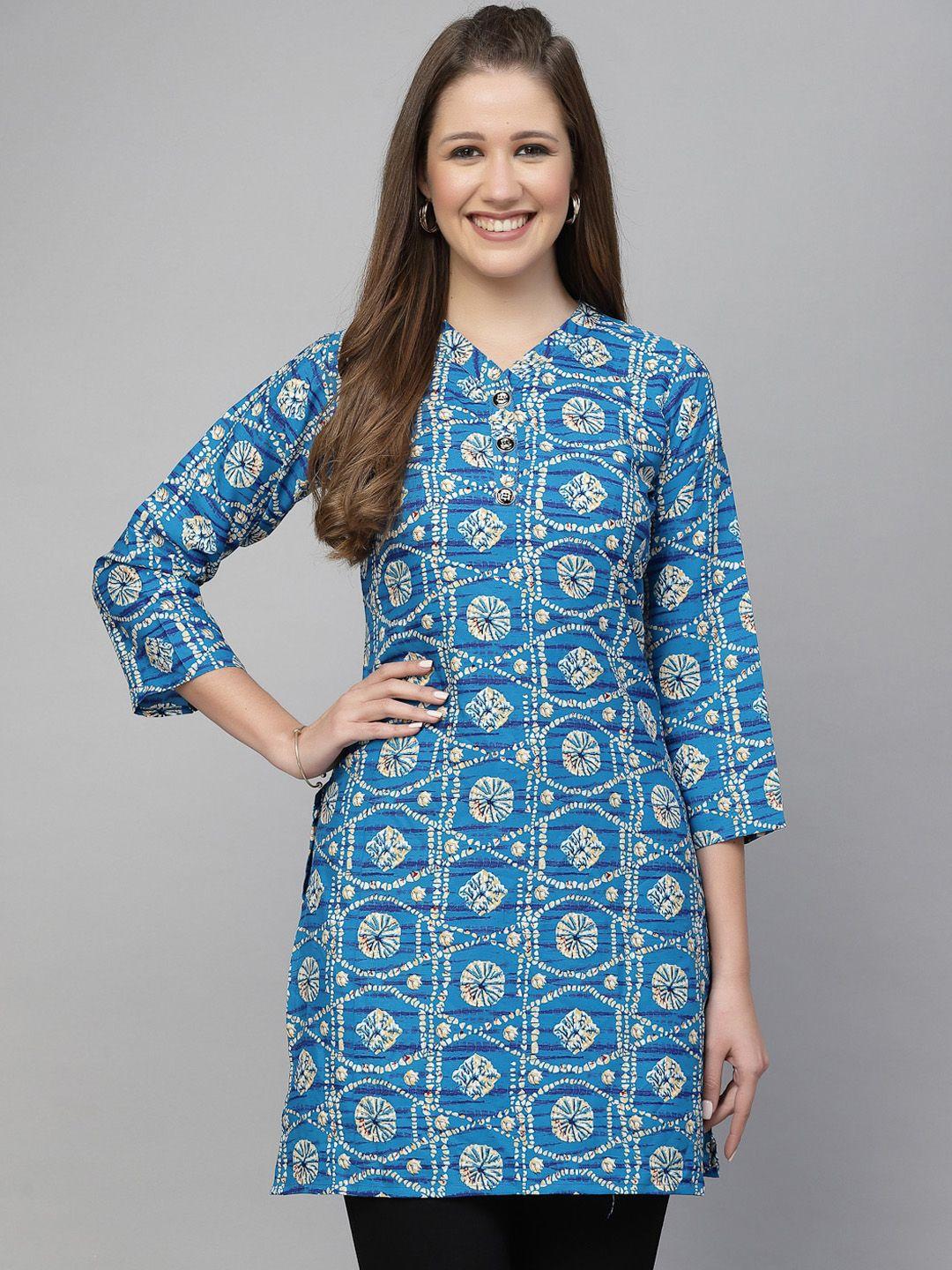 kalini women ethnic motifs printed crepe kurti